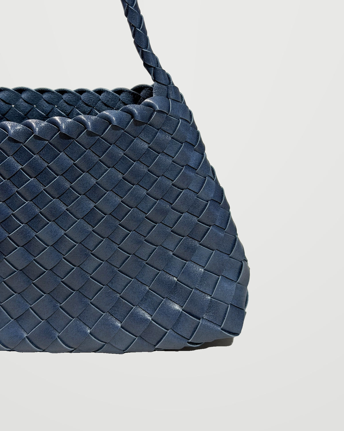 Borsa intrecciata Cala – Blu navy