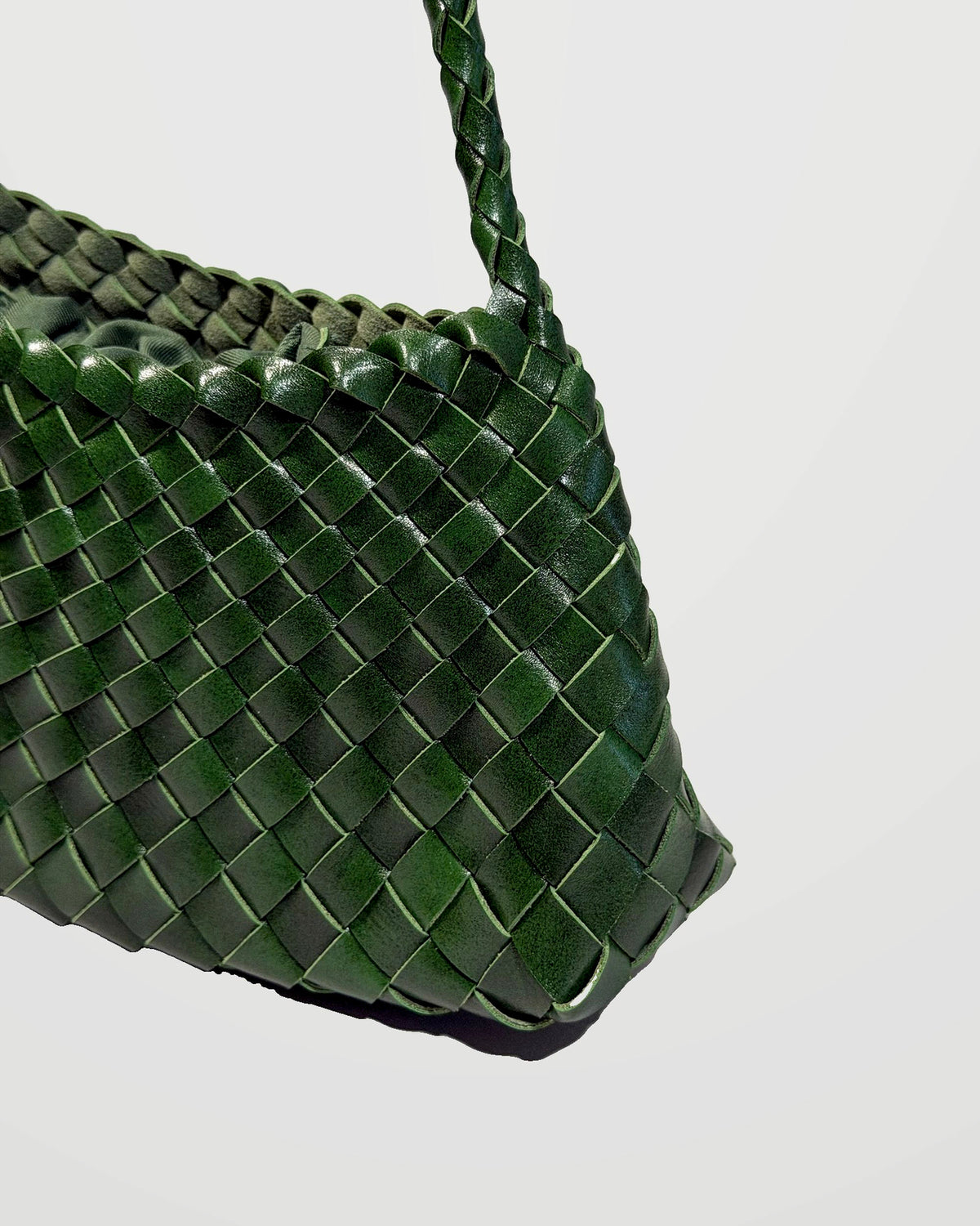 Bolso trenzado Cala – Verde botella