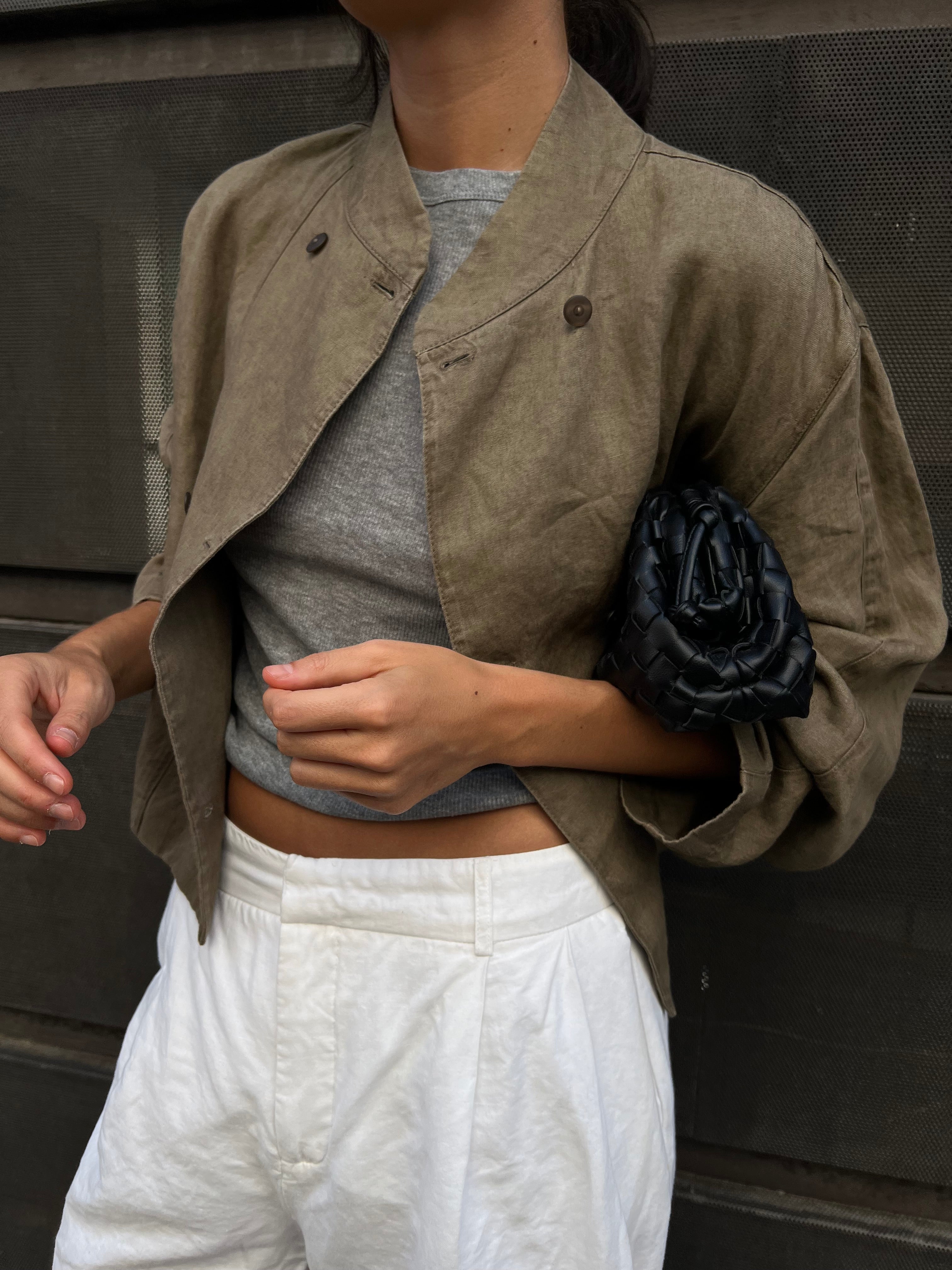 Bolso trenzado - Negro