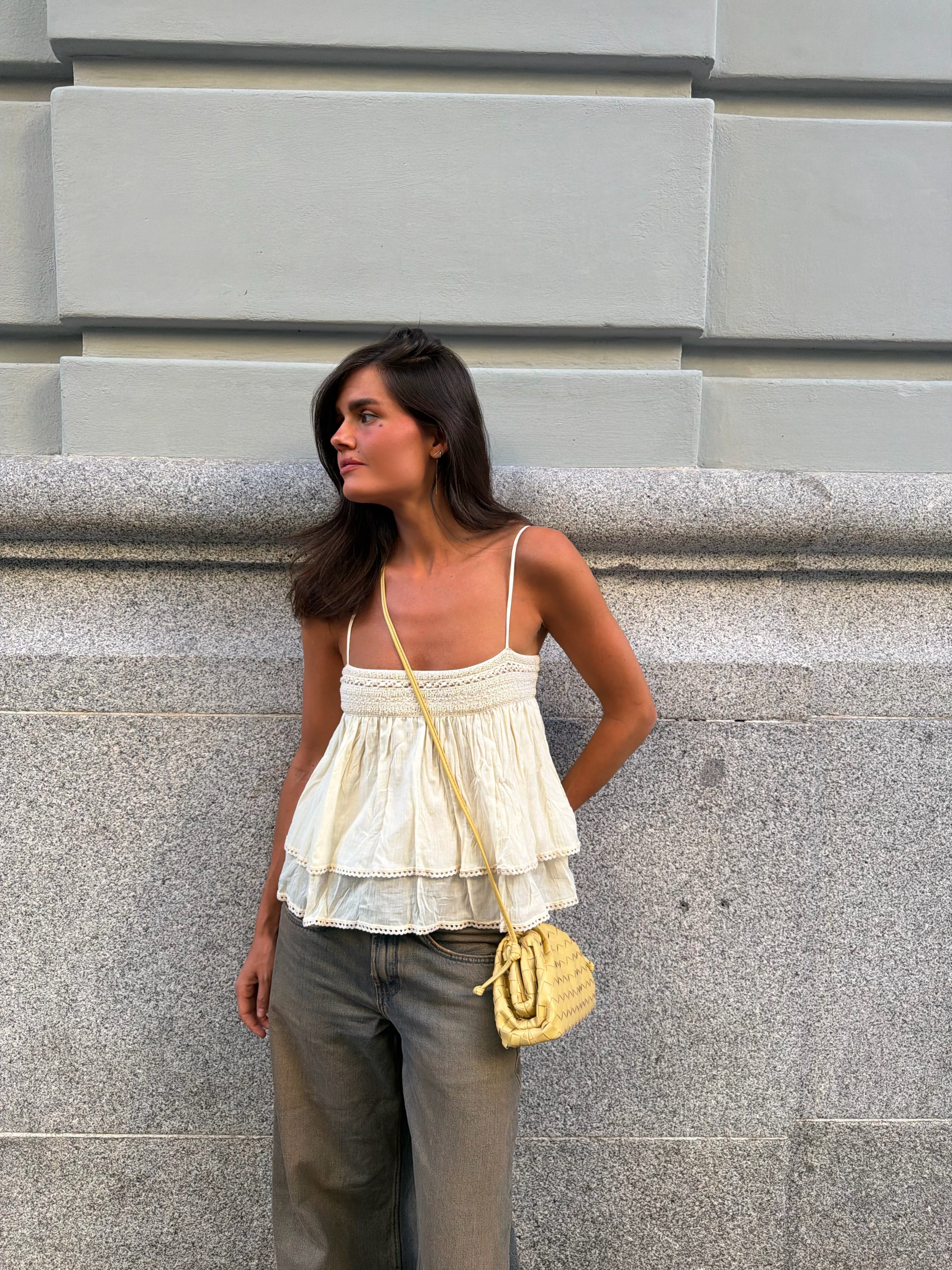 Bolso trenzado - Limón