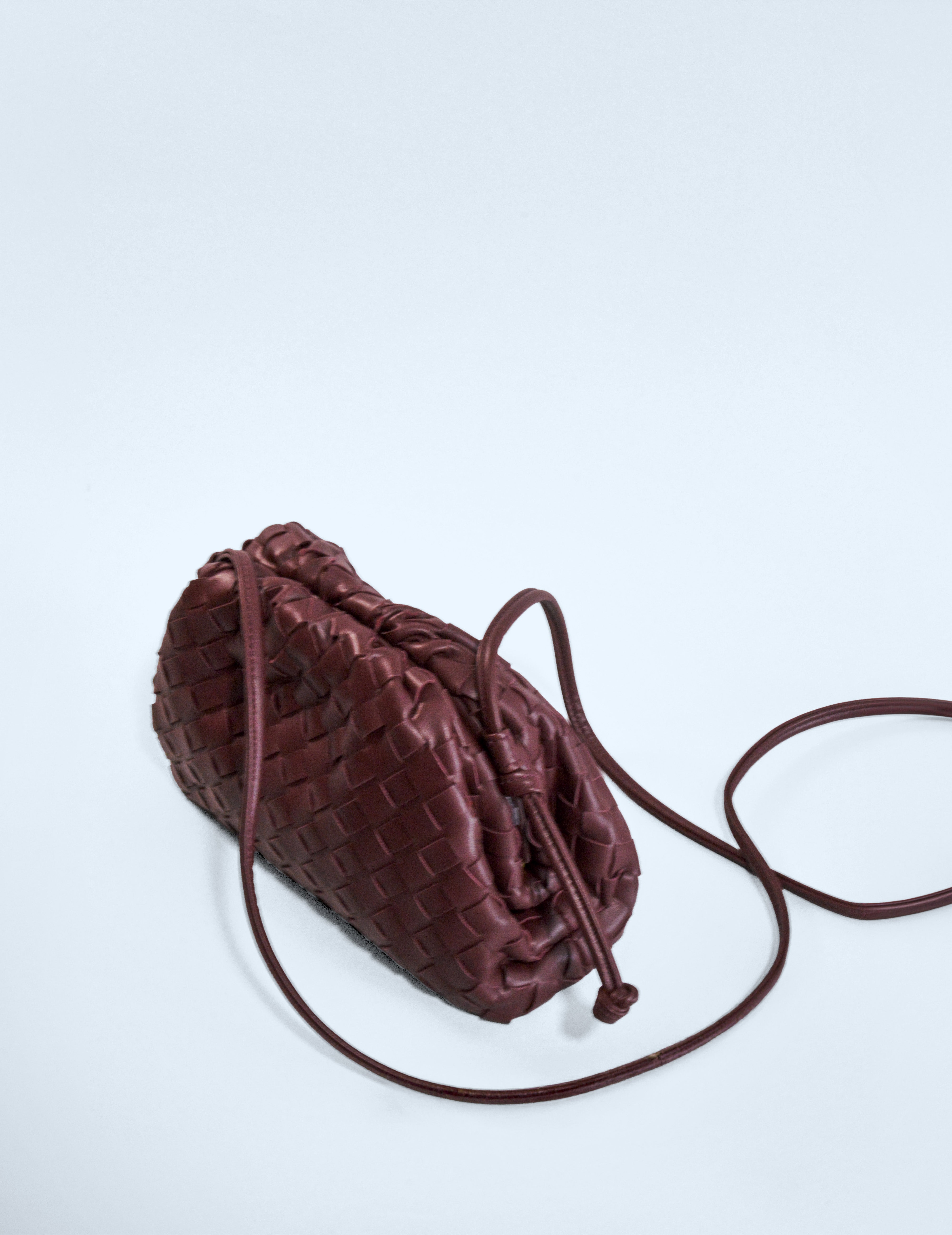 Bolso trenzado - Burdeos