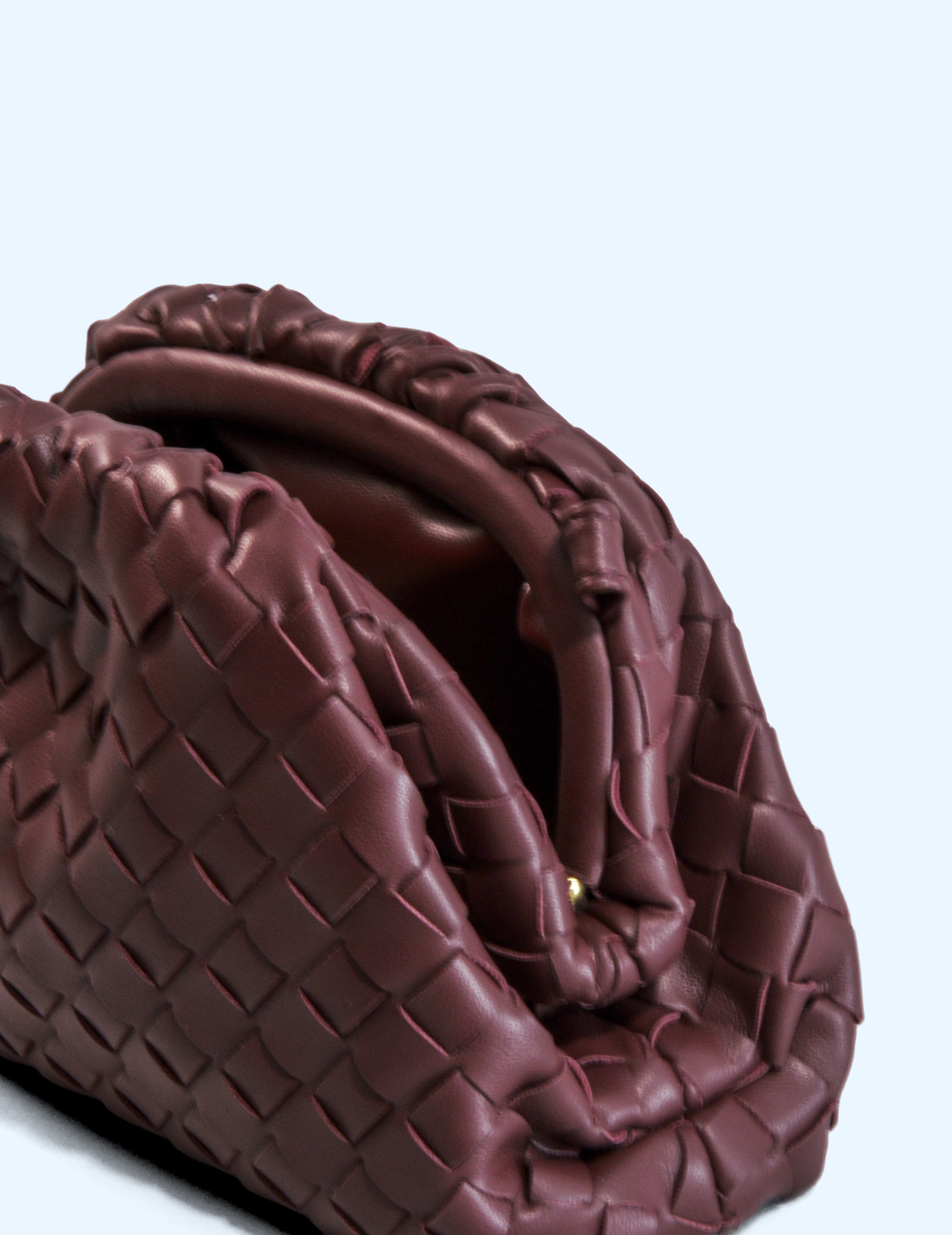 Bolso trenzado - Burdeos