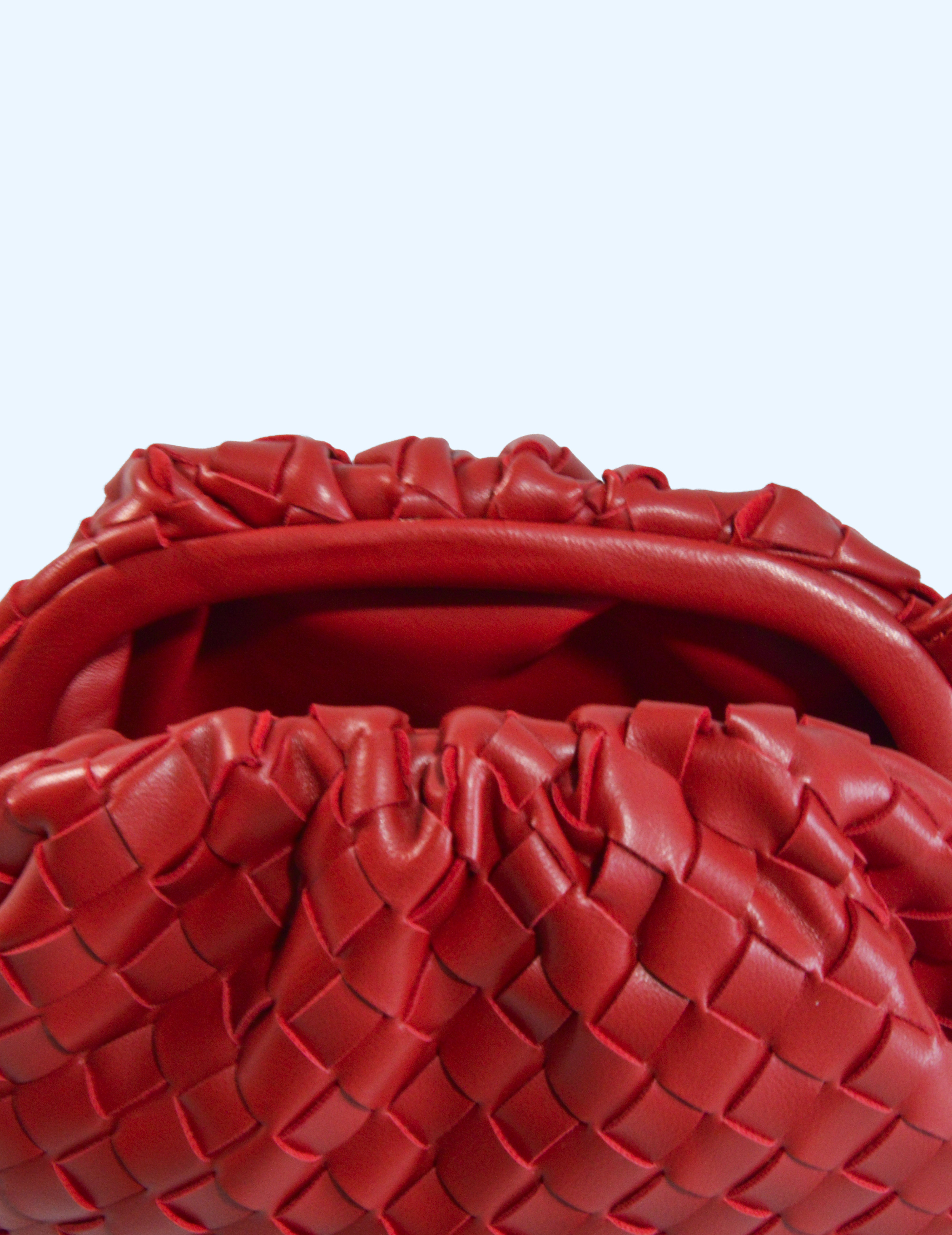 Bolso trenzado - Rojo