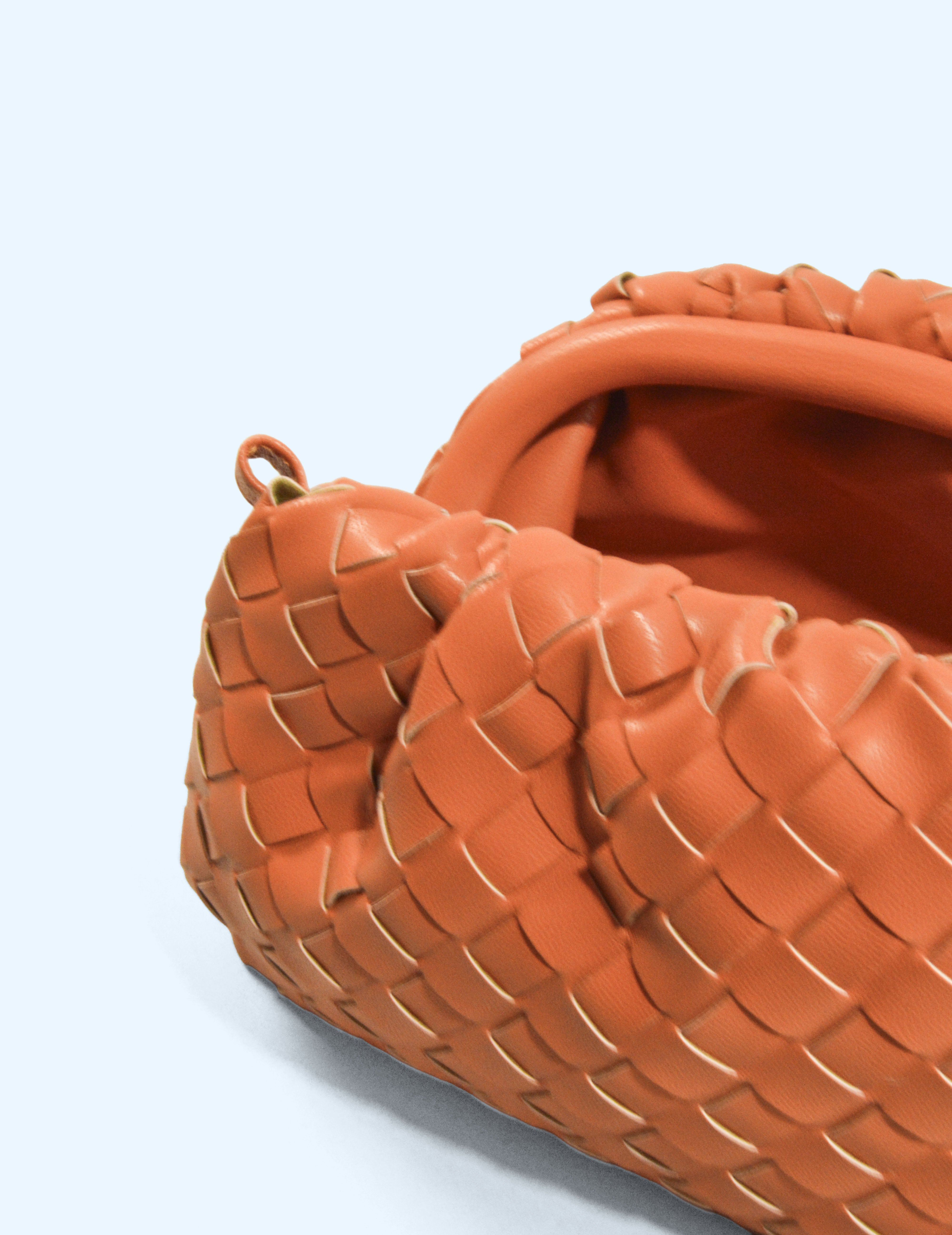 Bolso trenzado - Mandarina