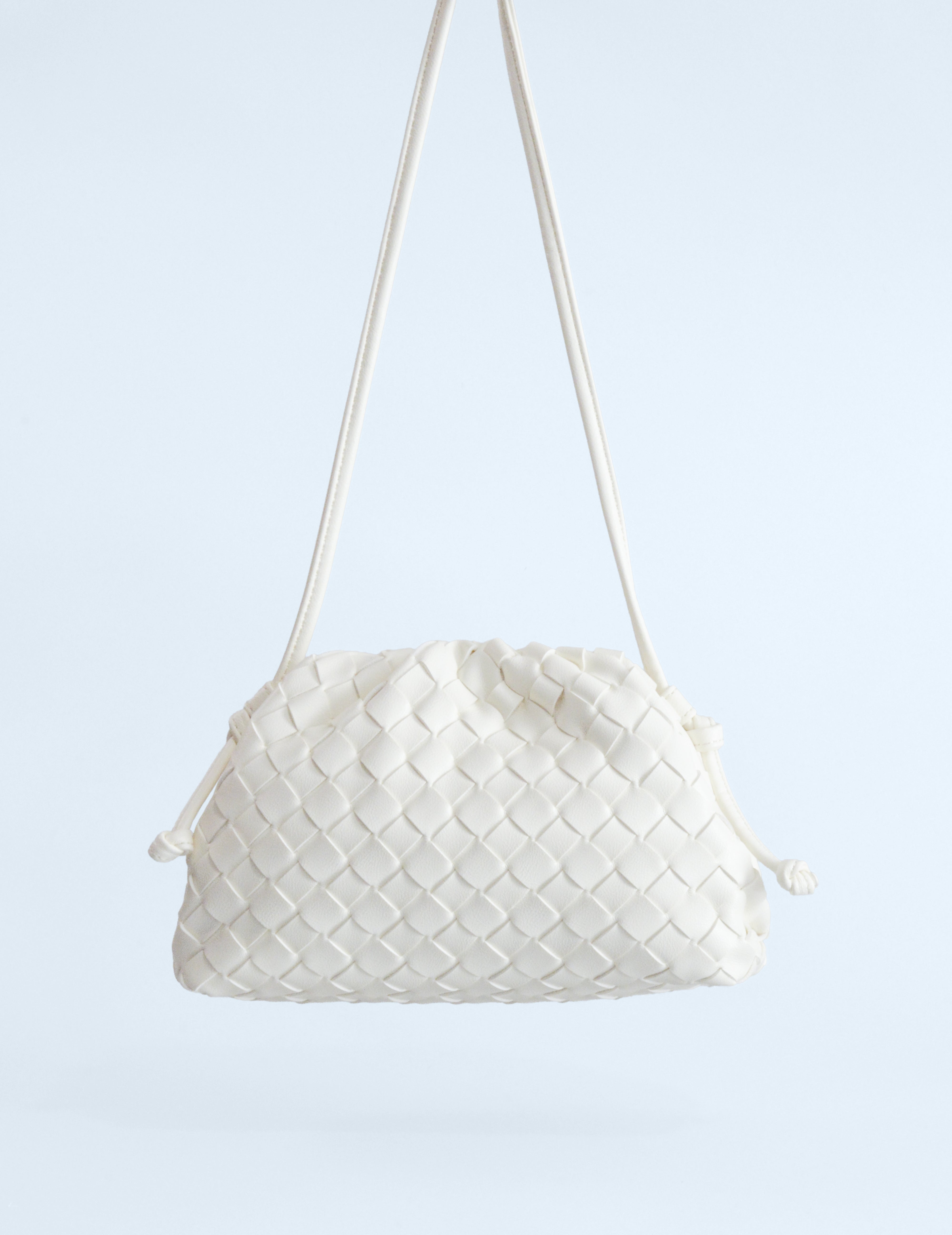 Bolso trenzado - Blanco Tiza