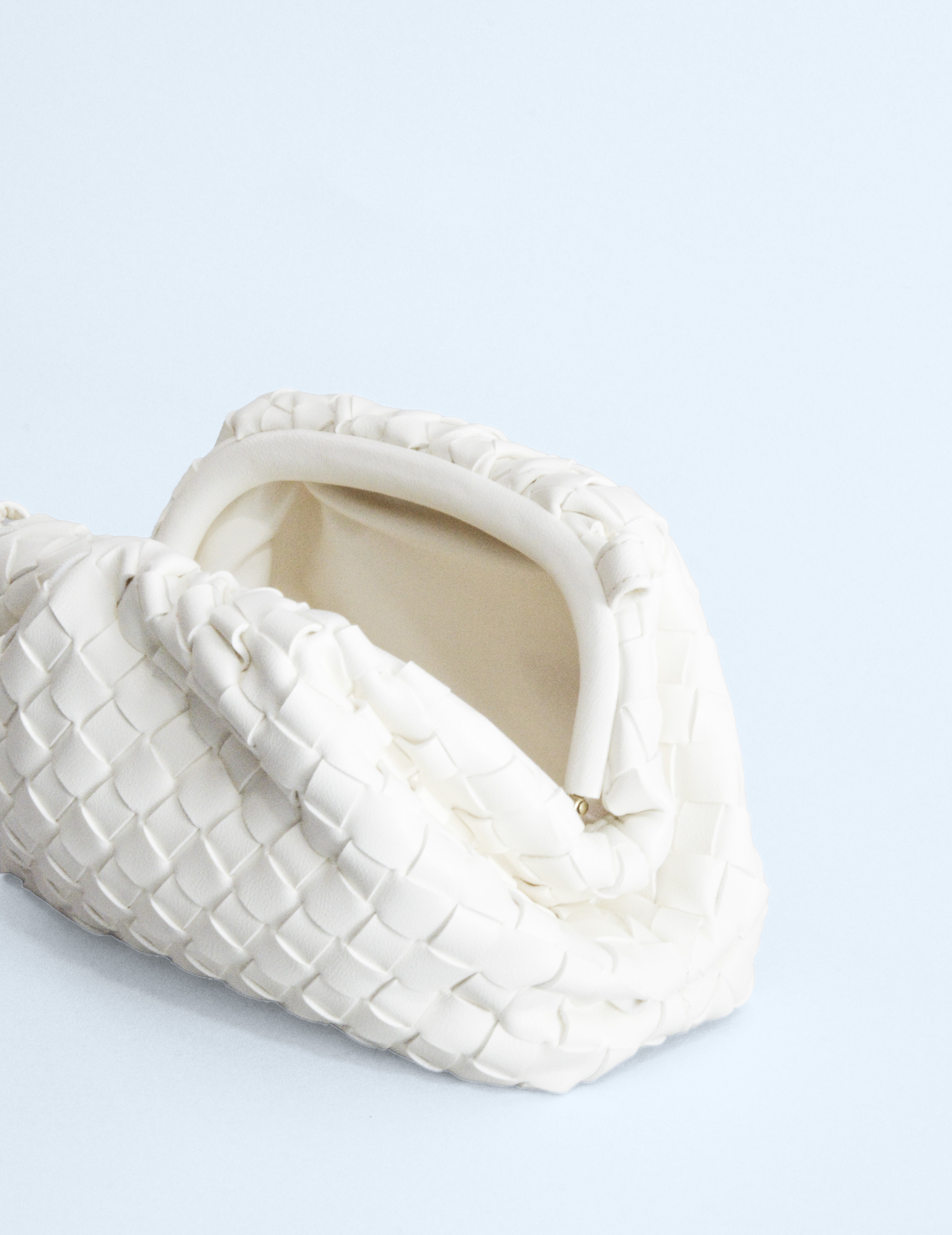 Bolso trenzado - Blanco Tiza