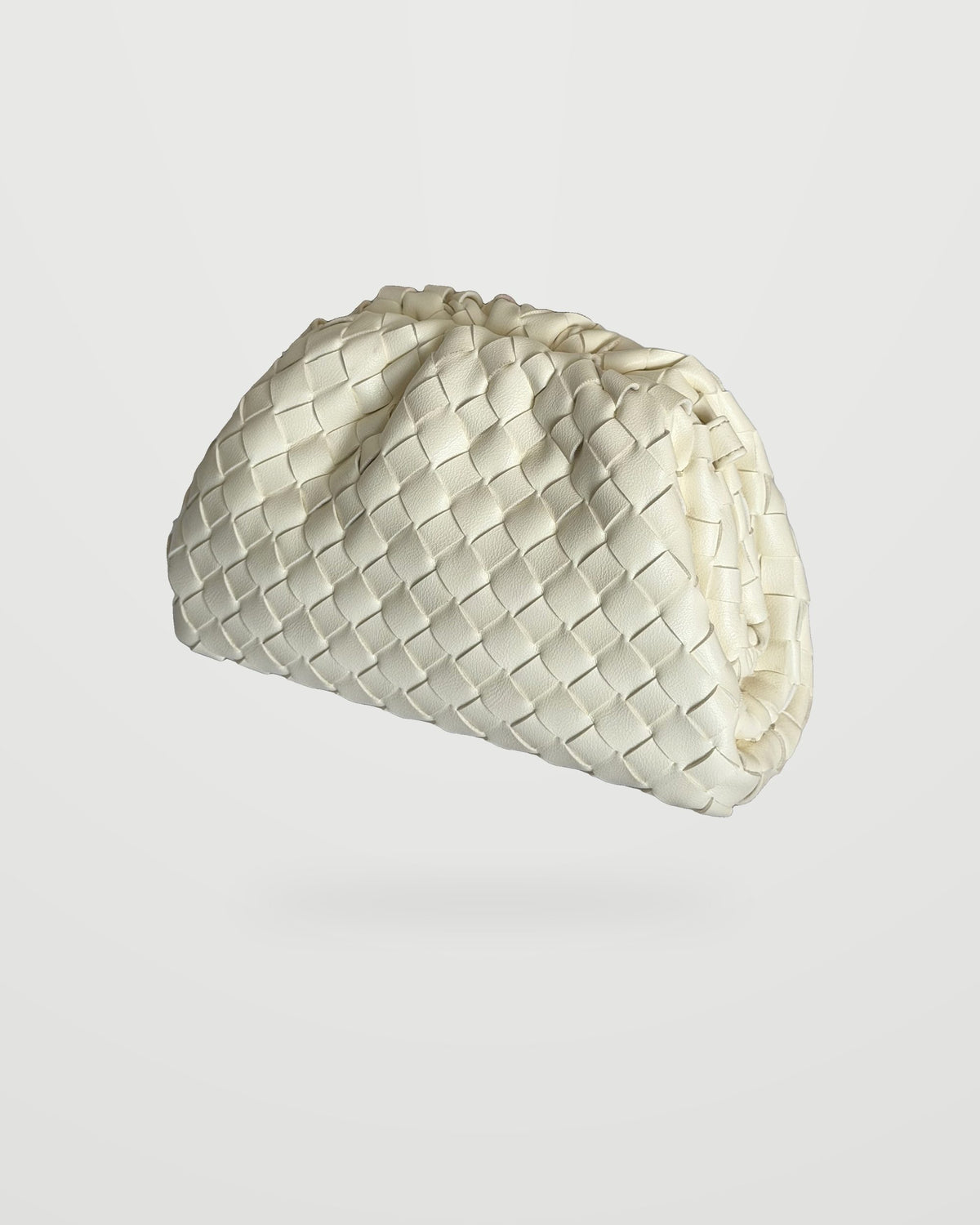 Bolso trenzado Nube blanco marfil