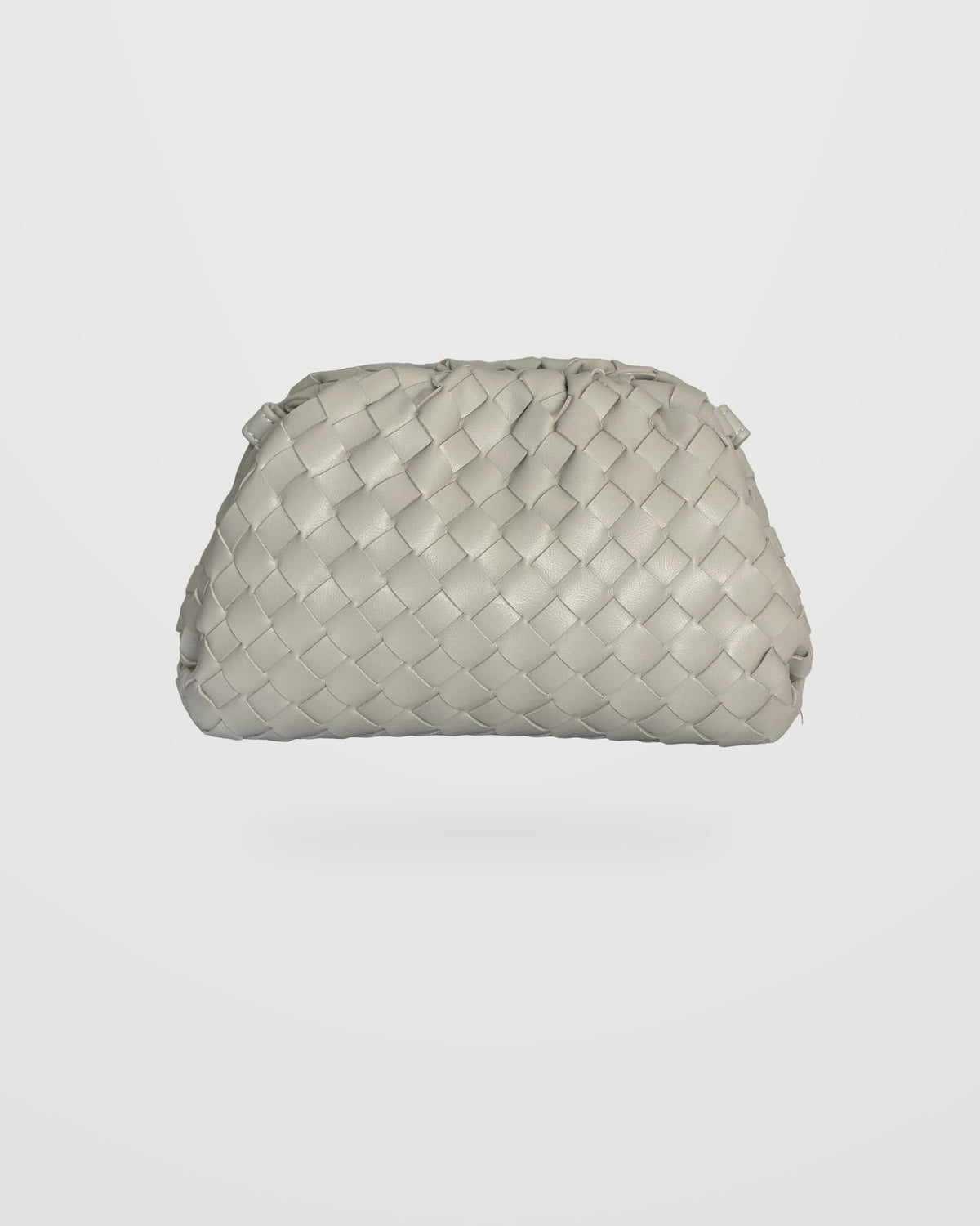 Bolso trenzado Nube blanco piedra