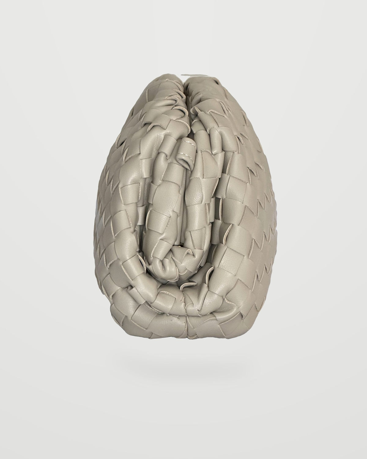 Bolso trenzado Nube blanco piedra