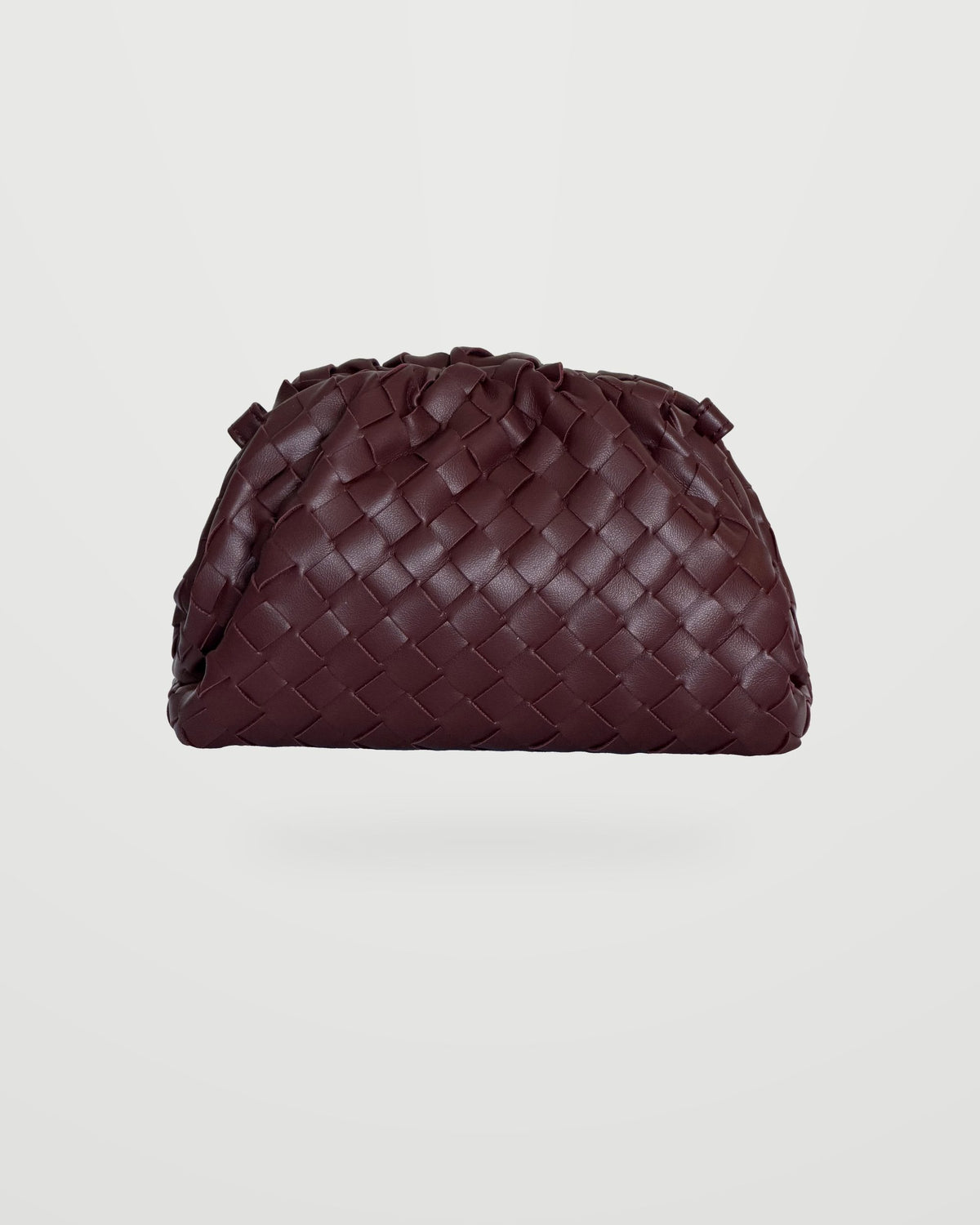 Bolso trenzado Nube burdeos