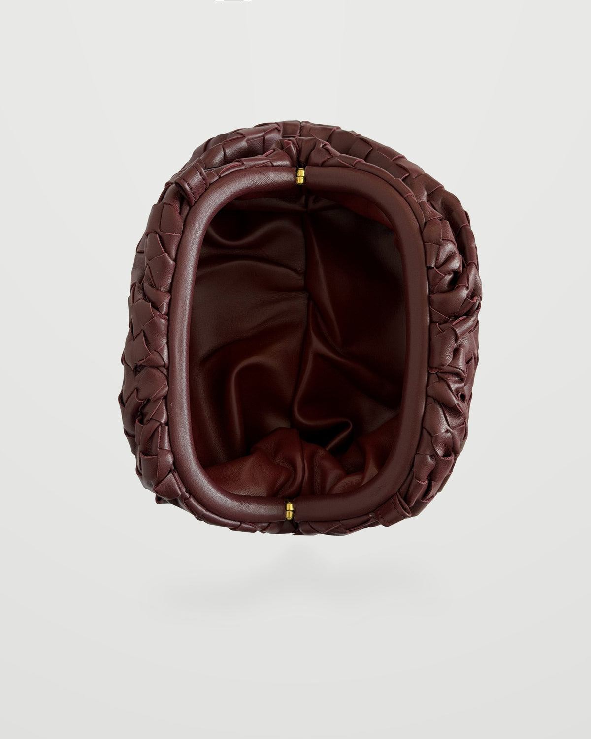 Bolso trenzado Nube burdeos