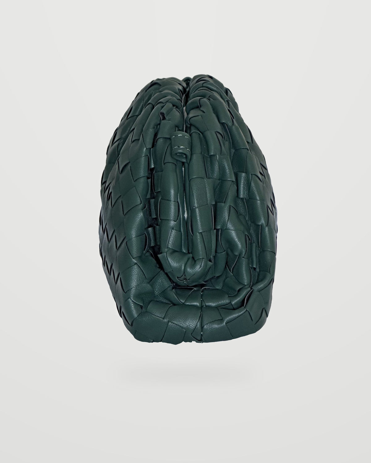 Bolso trenzado Nube verde botella