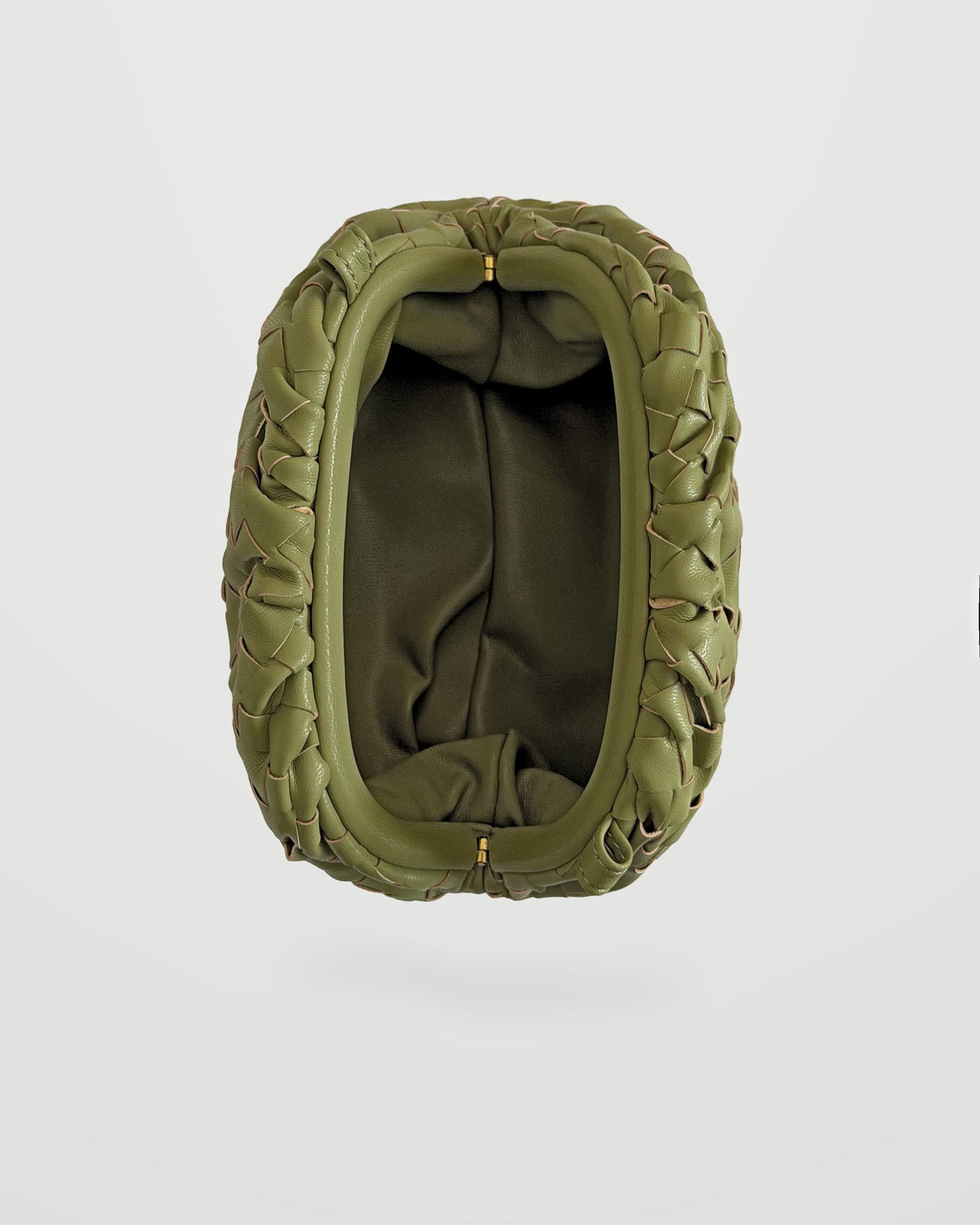 Bolso trenzado Nube verde oliva