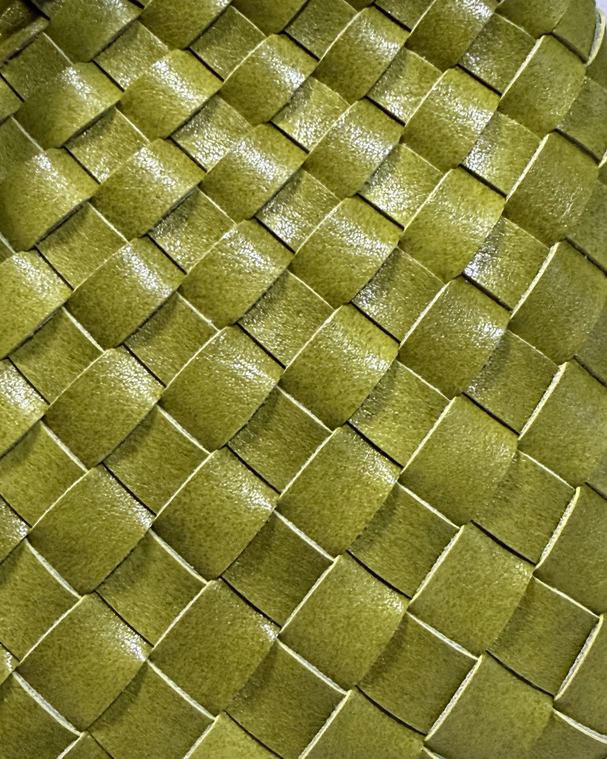 Cala Braided Bag – Lime green