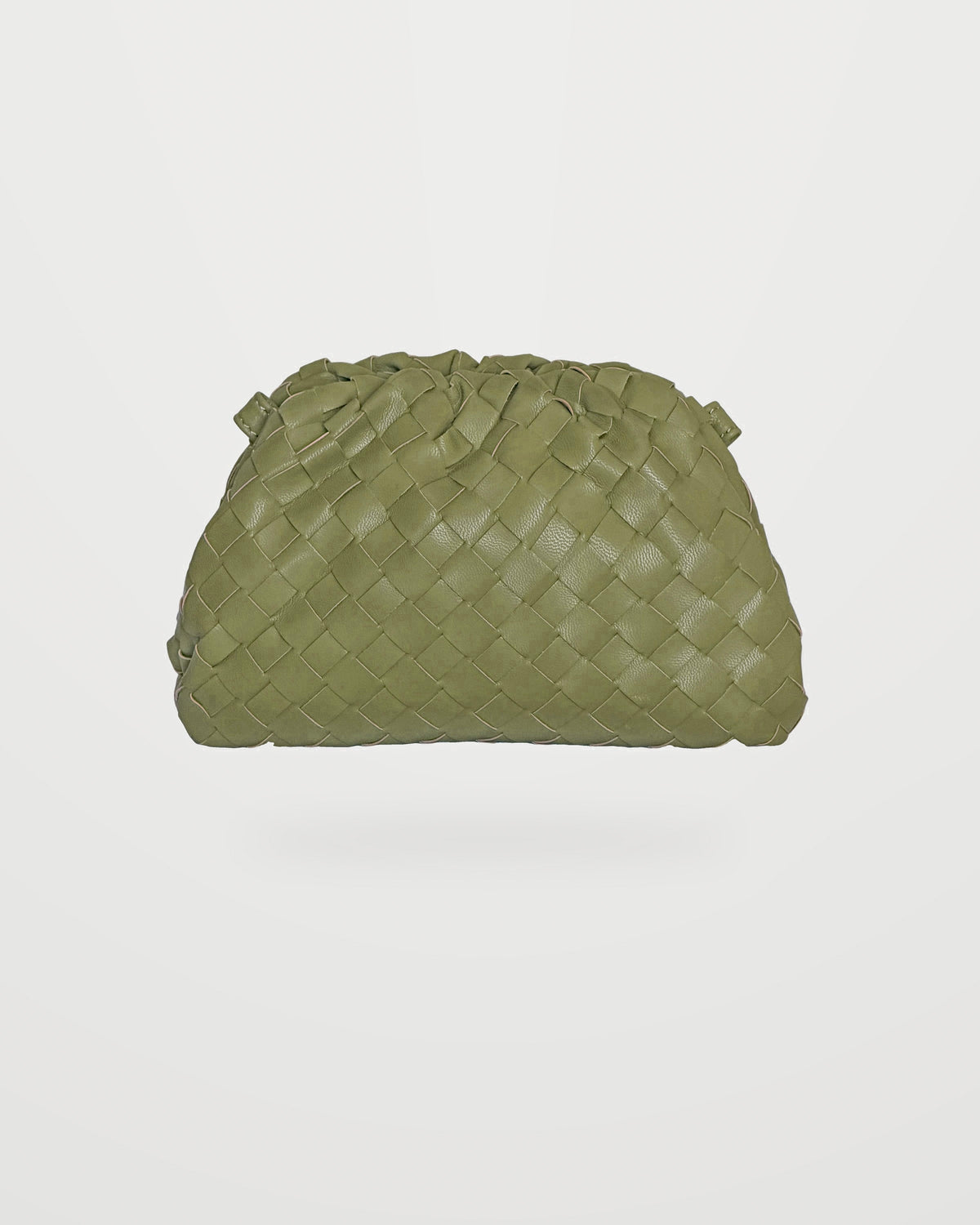 Bolso trenzado Nube – Verde oliva