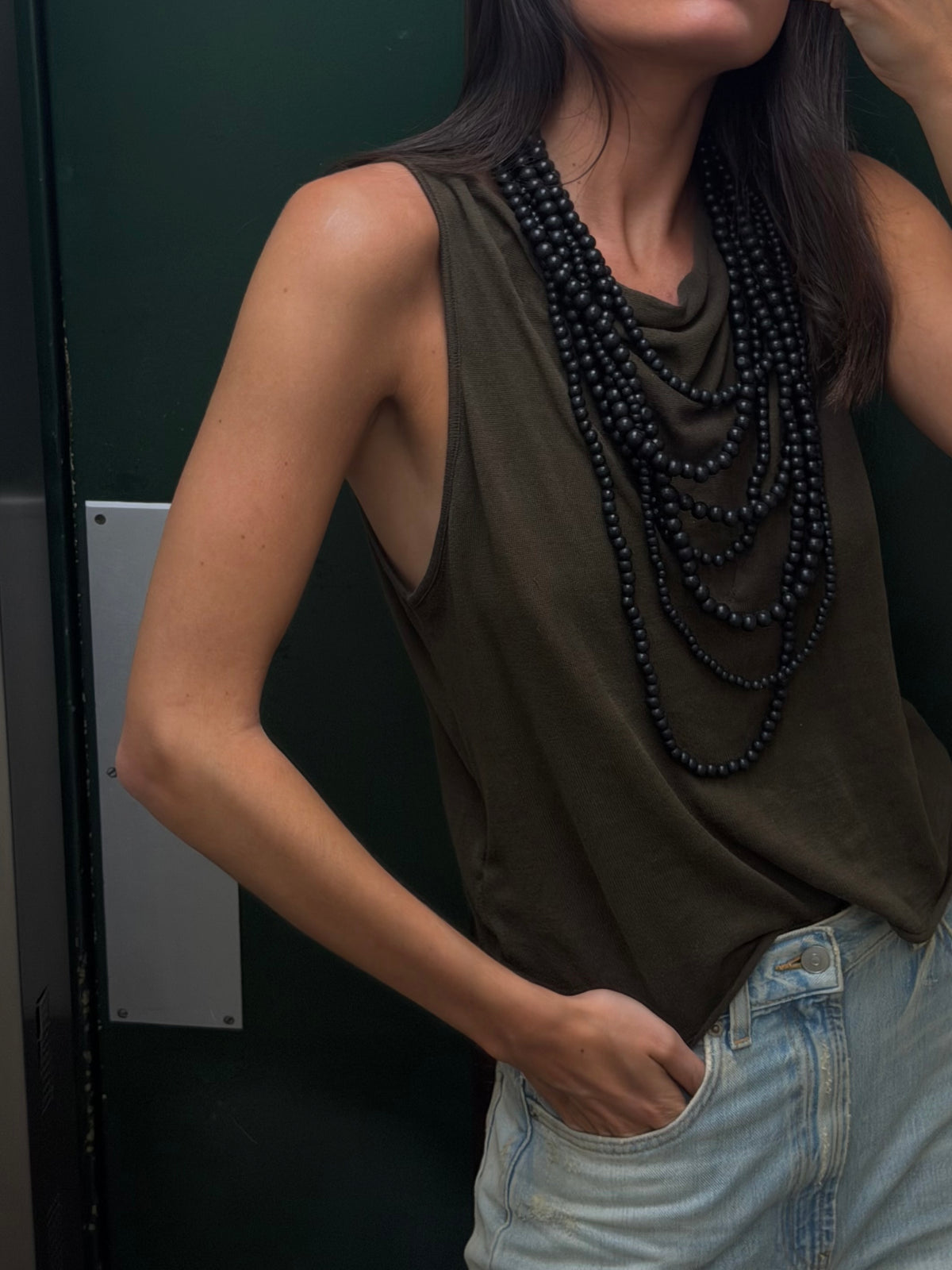 Collar multicapas - Negro