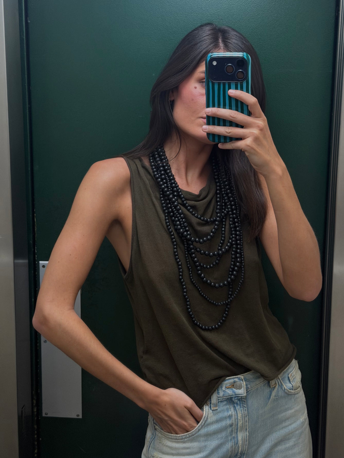Collar multicapas - Negro