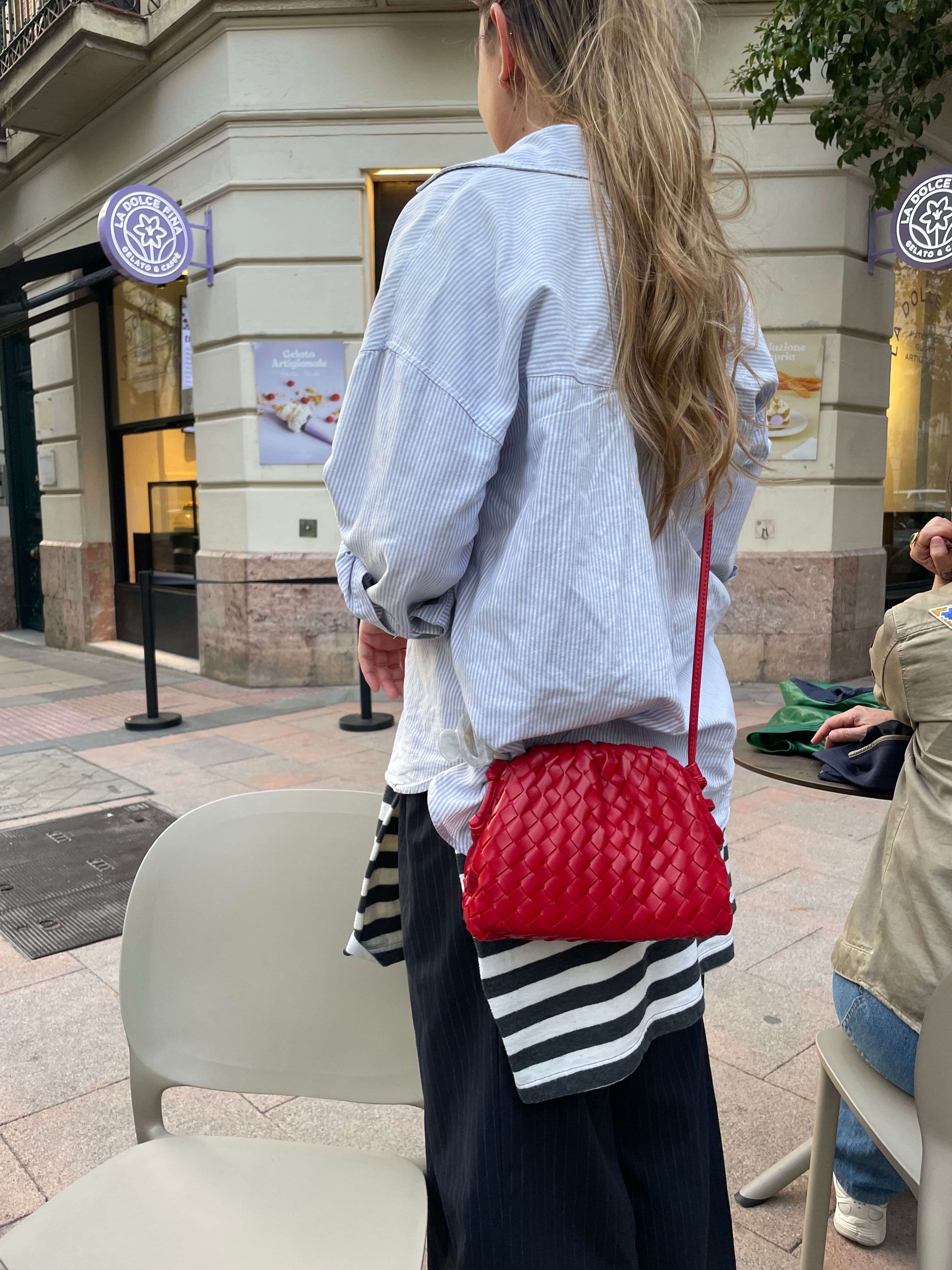 Bolso trenzado - Rojo