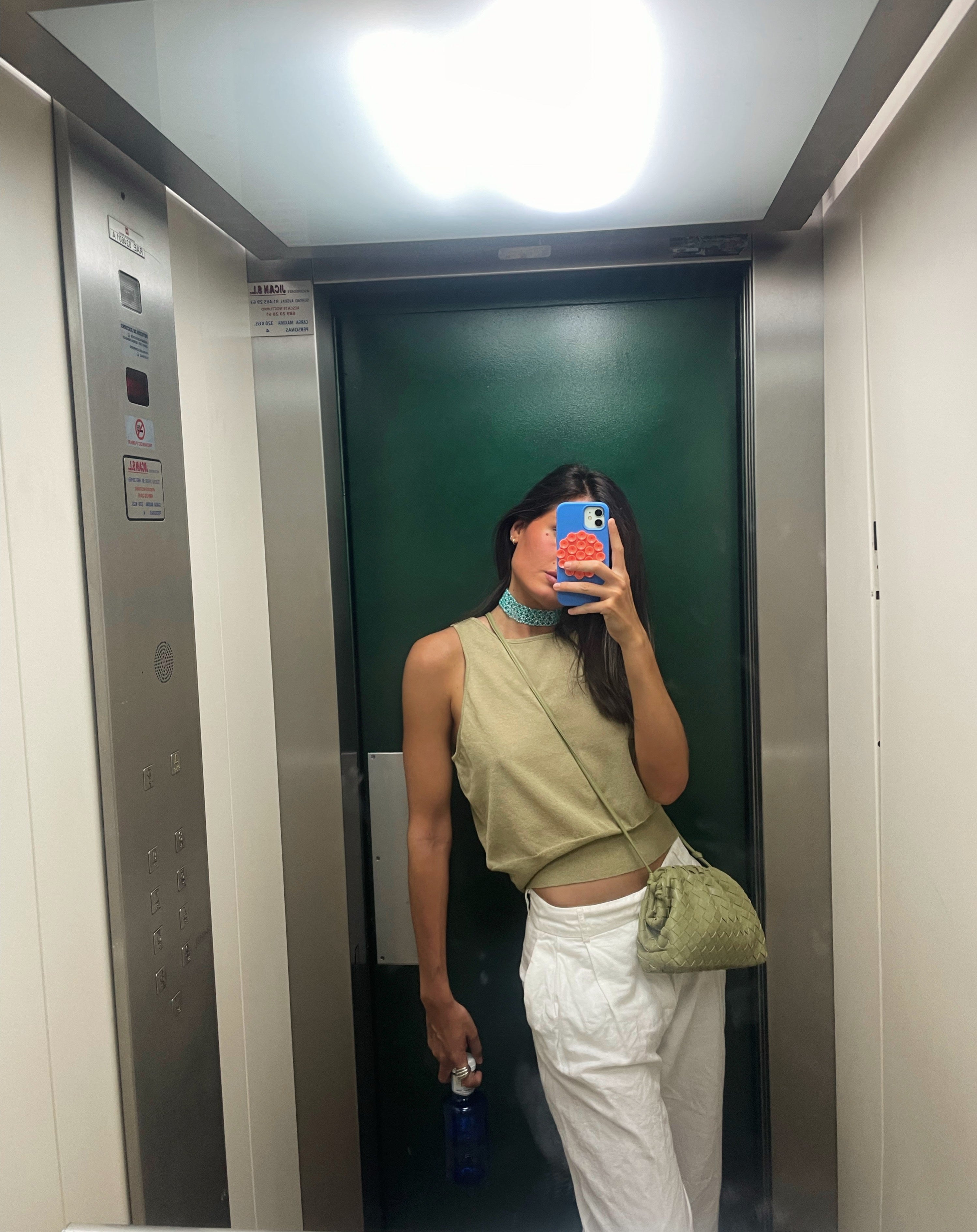 Bolso trenzado - Oliva