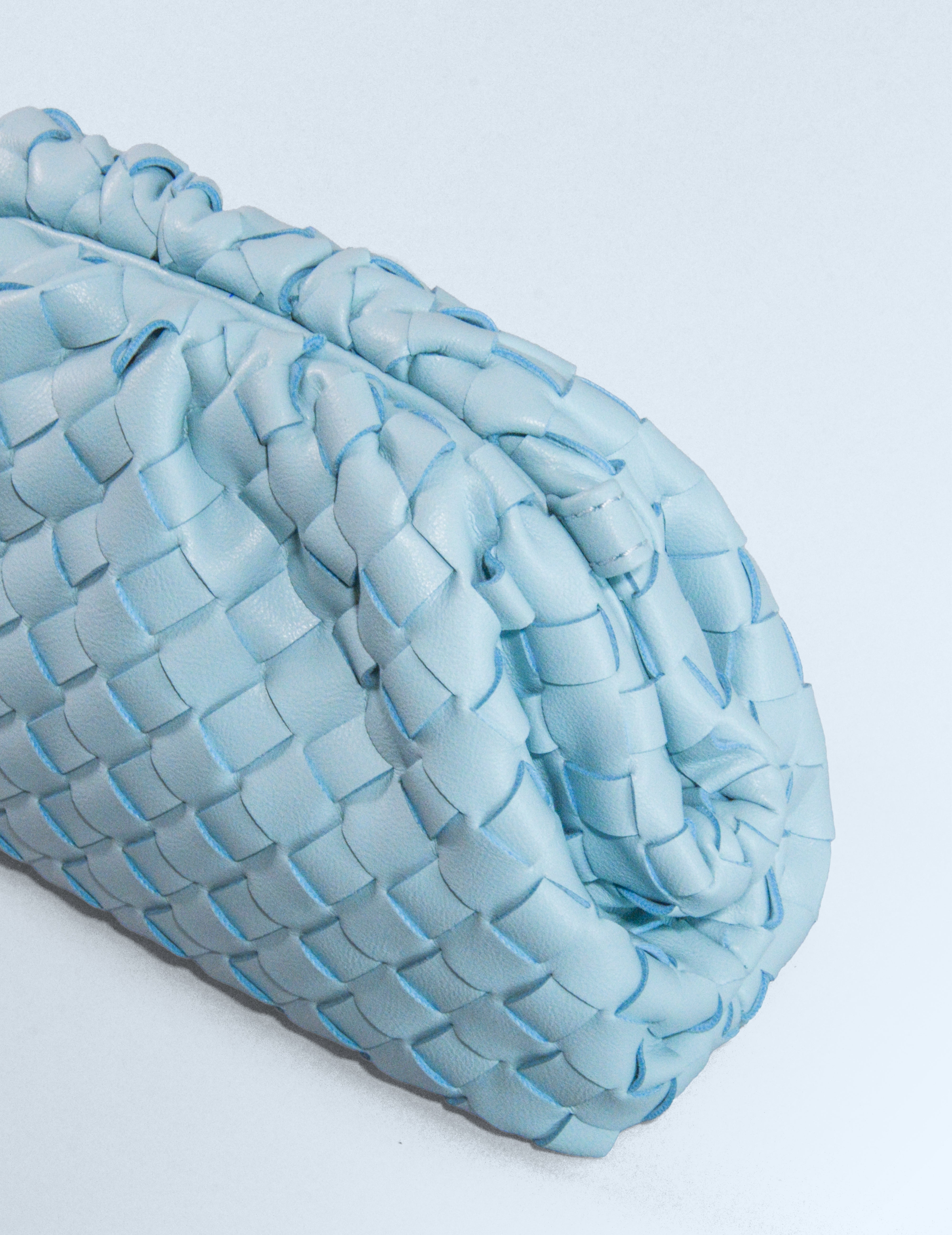 Bolso trenzado - Azul bebé
