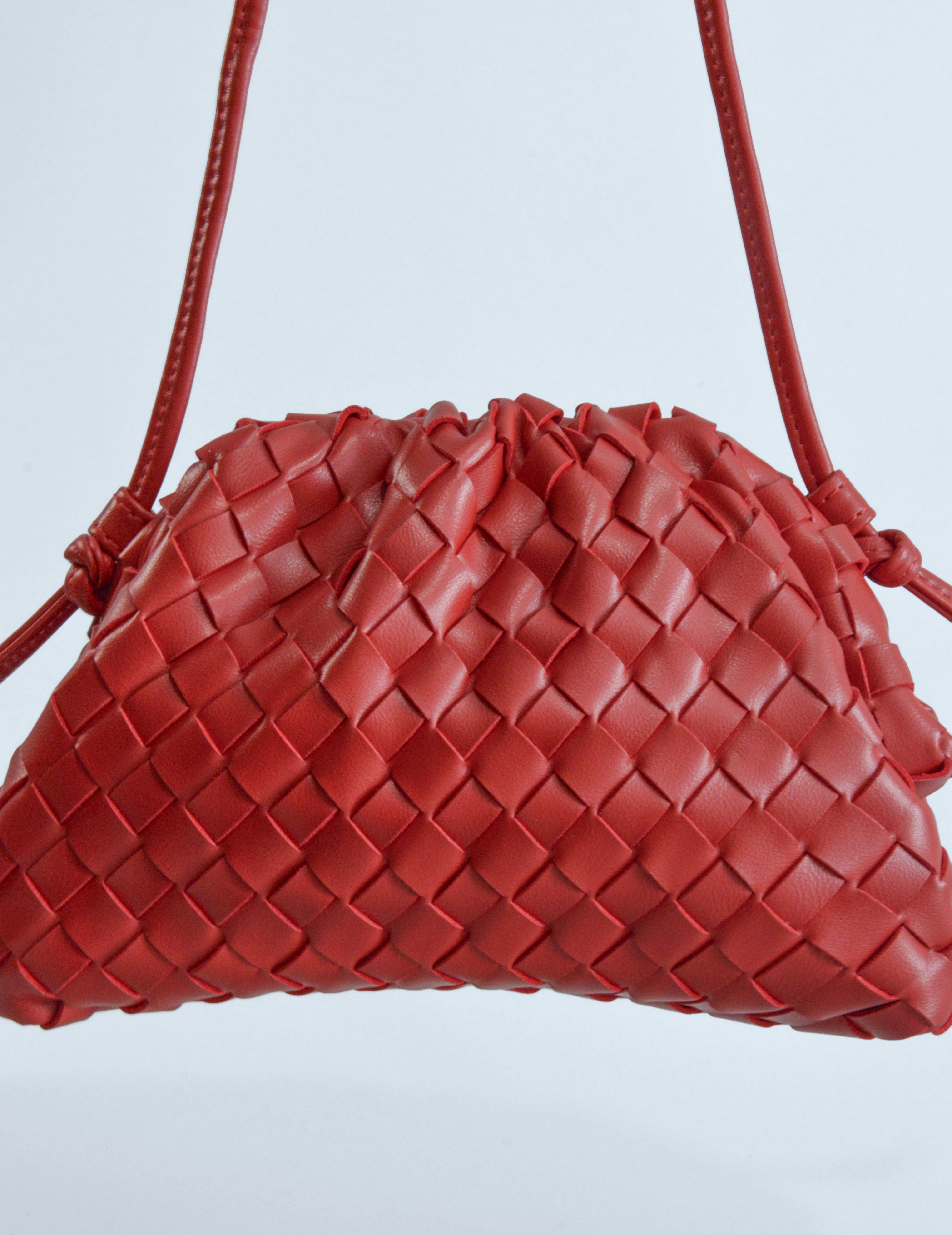 Bolso trenzado - Rojo