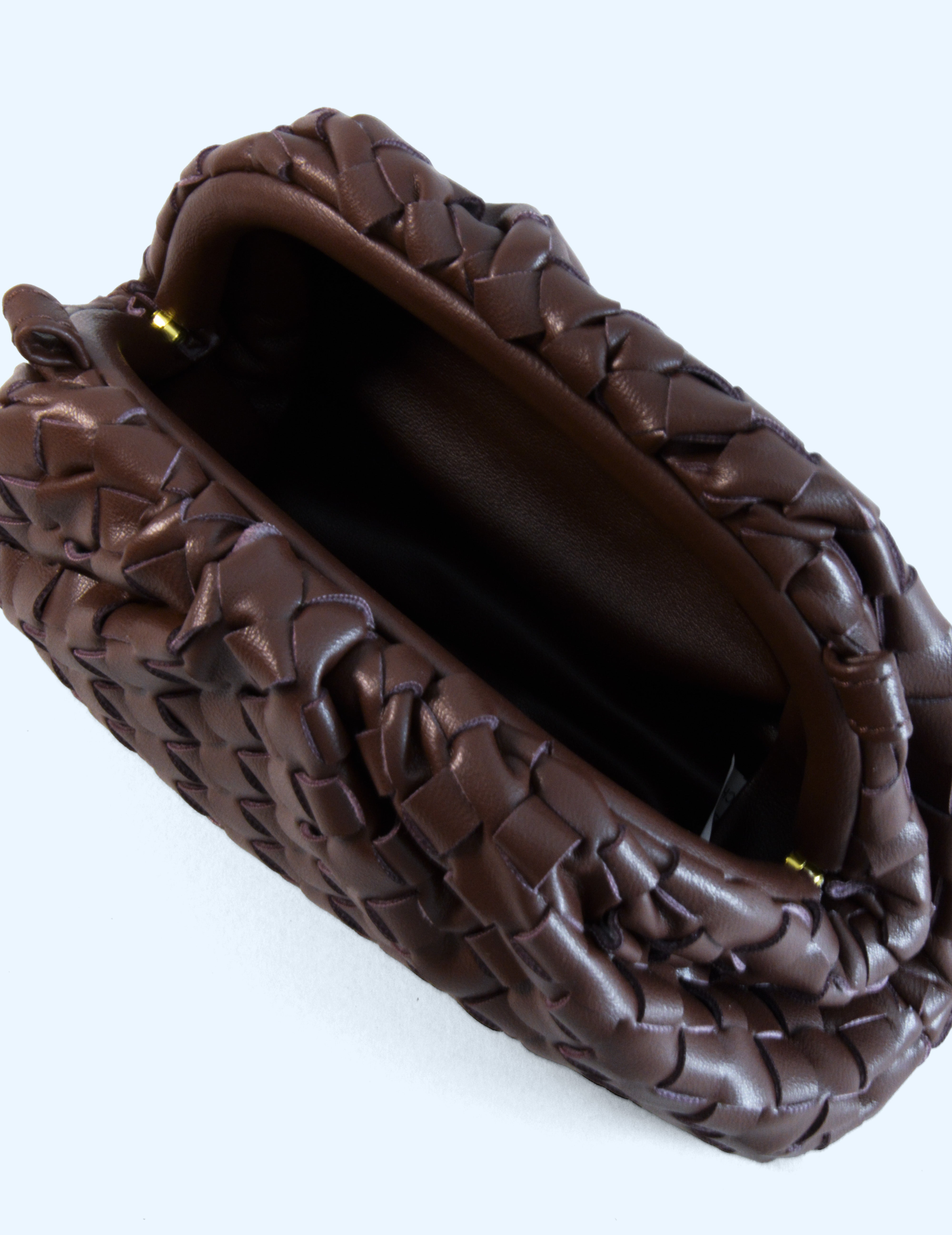 Bolso trenzado - Chocolate