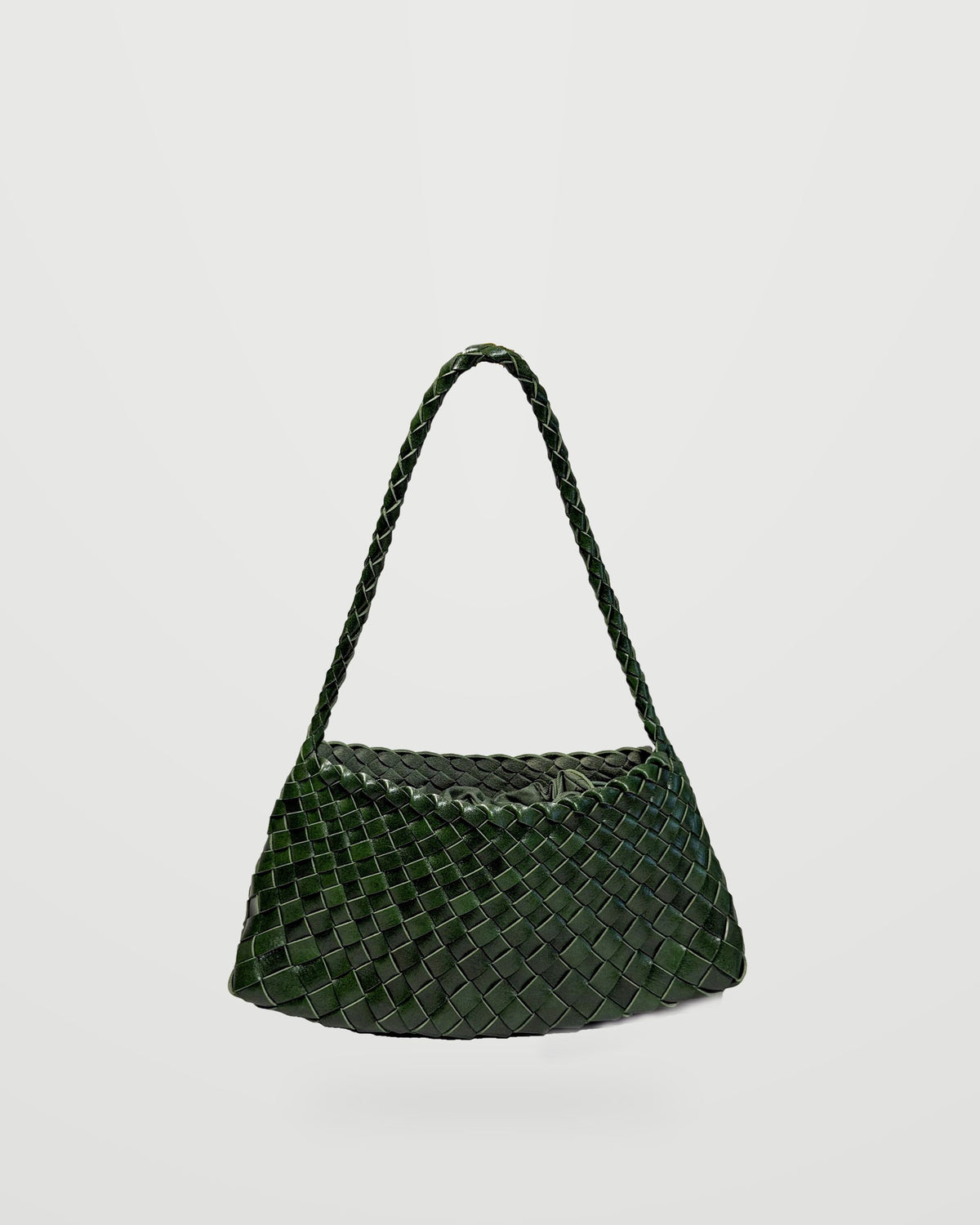 Cala Braided Bag – Bottle green
