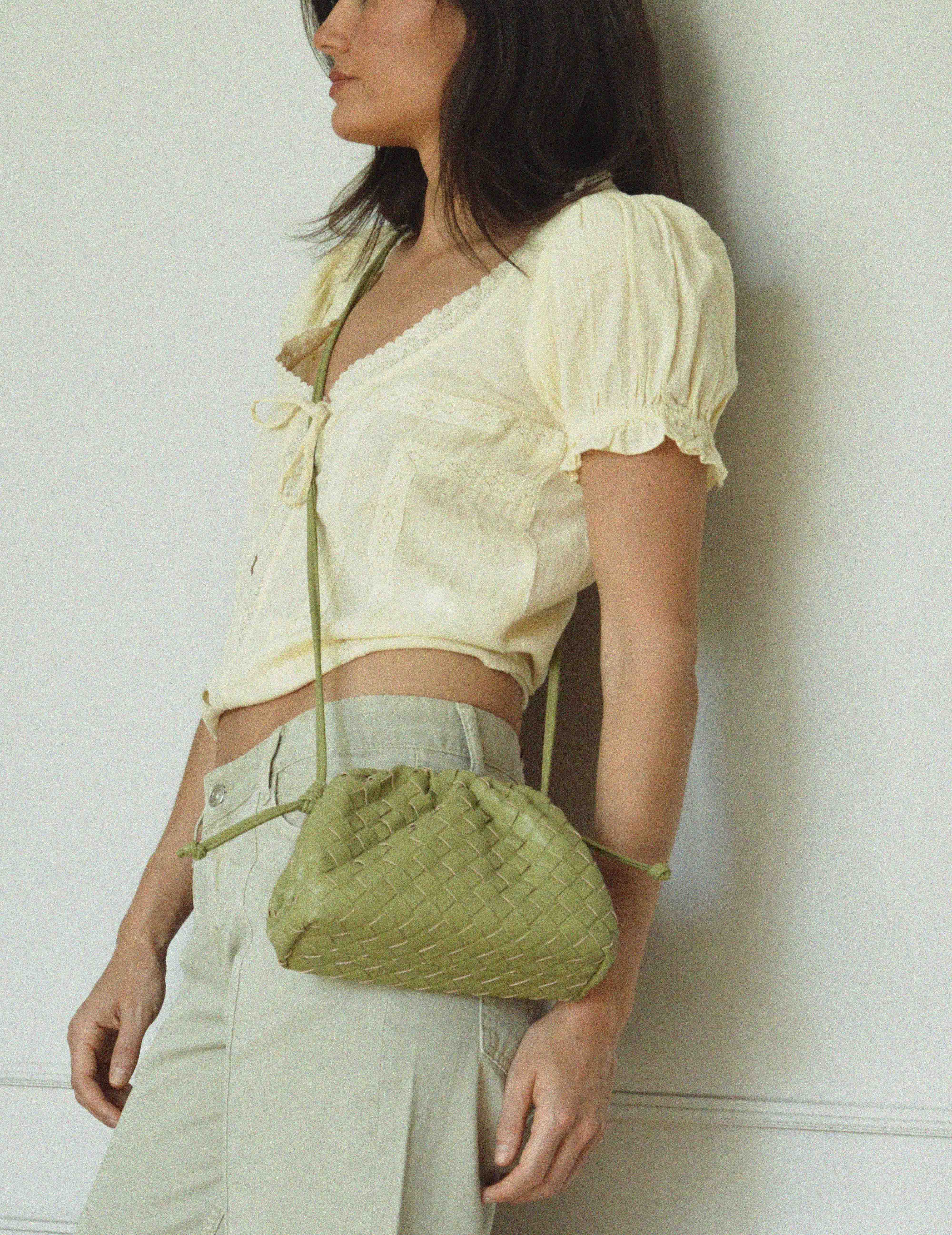 Bolso trenzado - Oliva