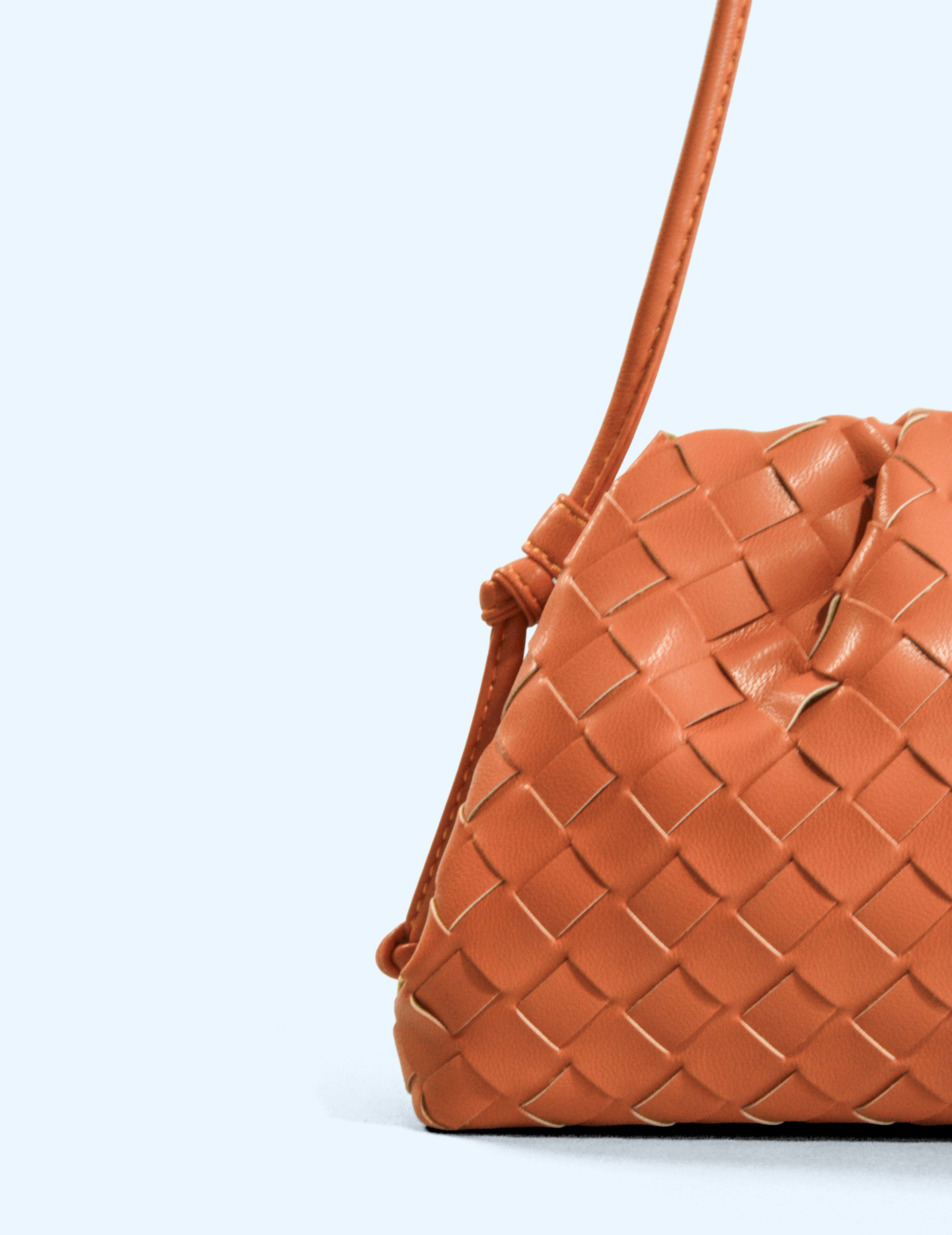 Bolso trenzado - Mandarina
