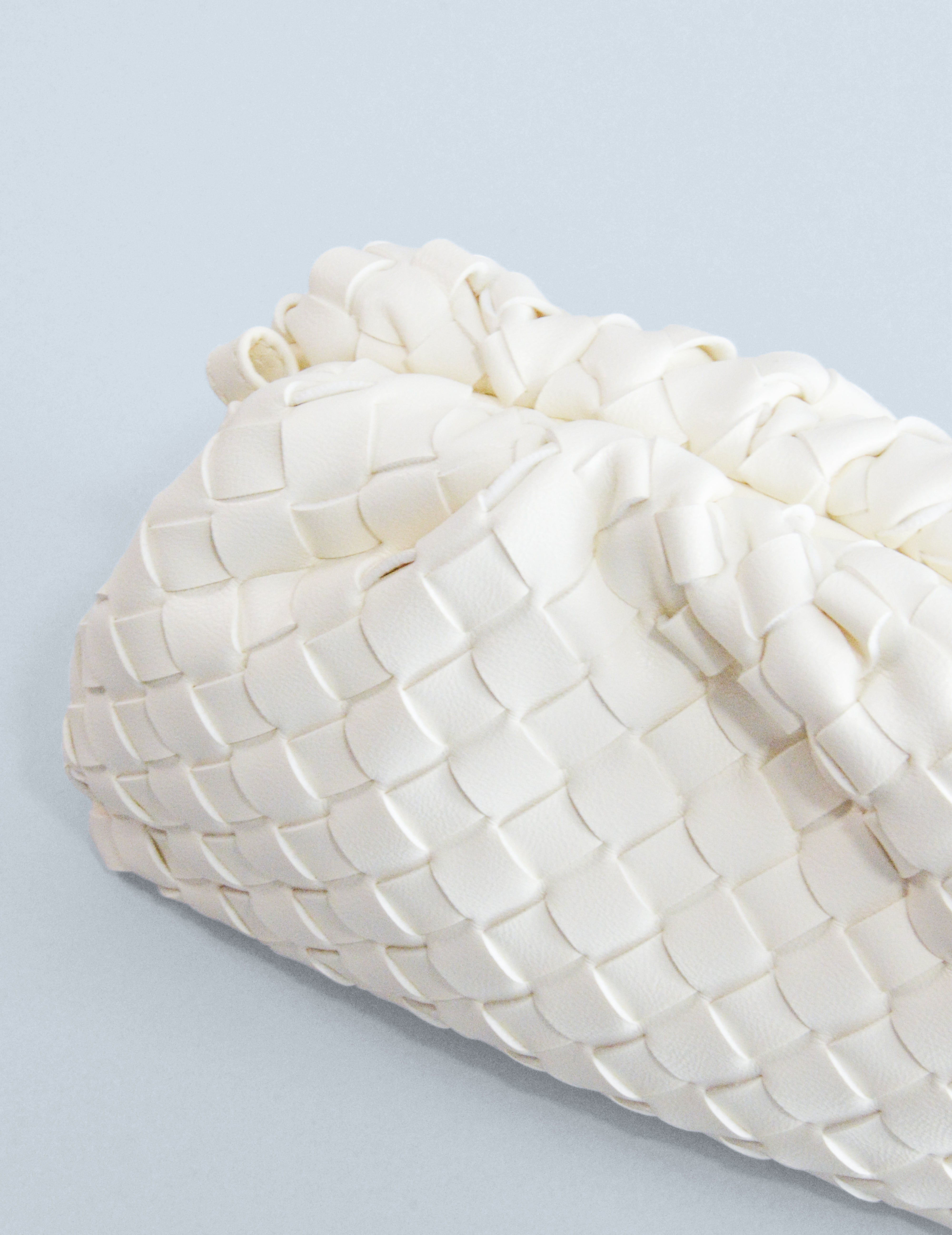 Bolso trenzado - Blanco Tiza