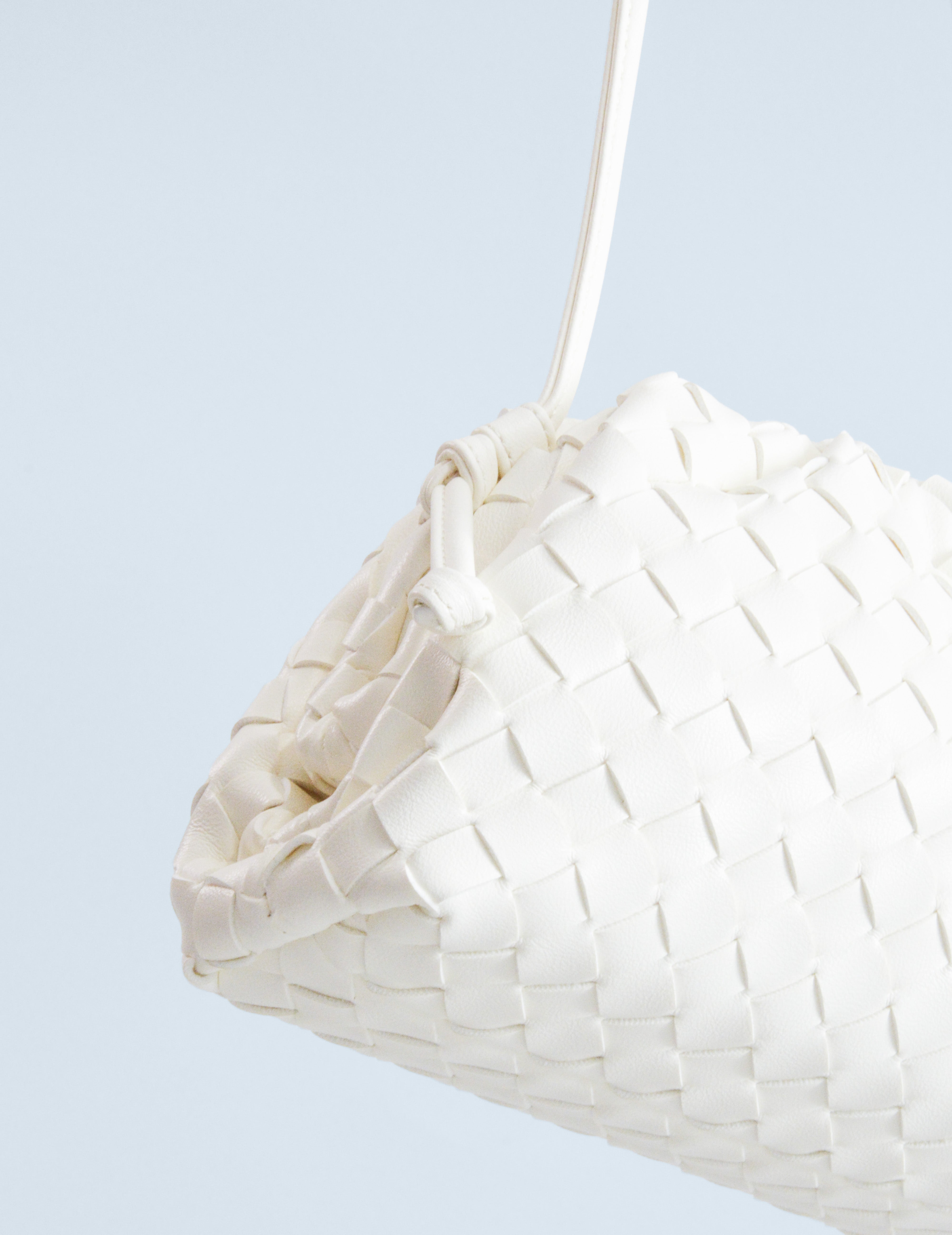 Bolso trenzado - Blanco Tiza