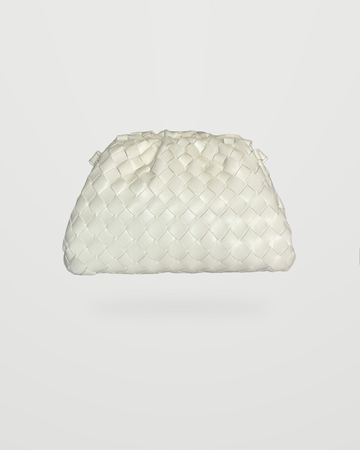 Bolso trenzado Nube blanco marfil
