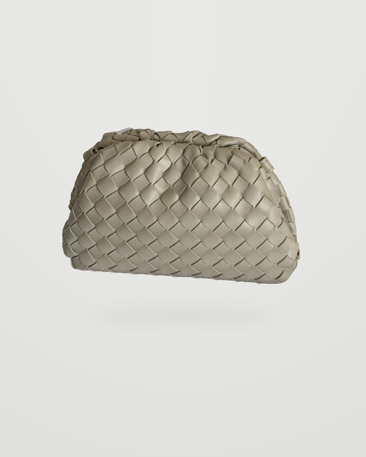 Bolso trenzado Nube blanco piedra