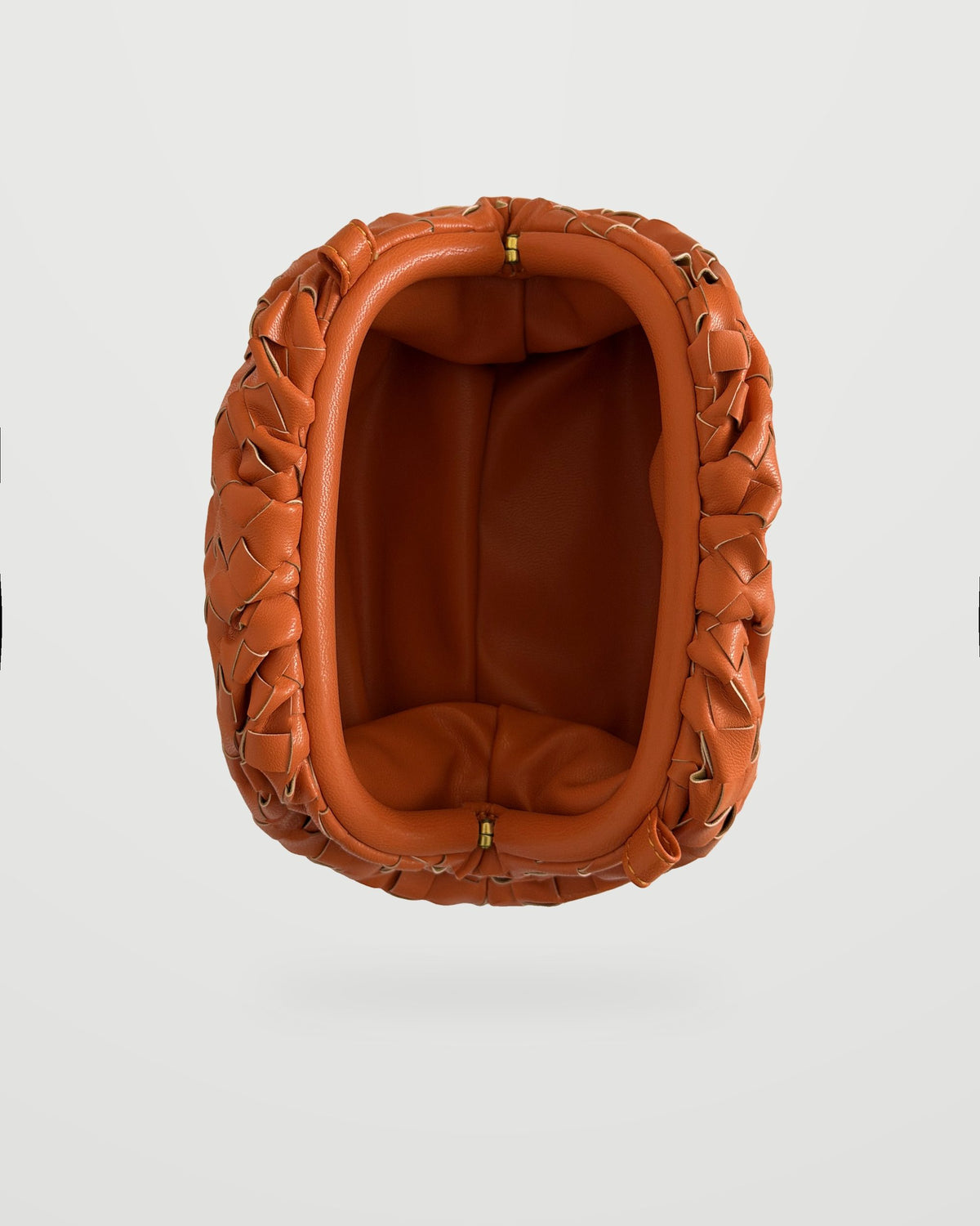 Bolso trenzado Nube naranja coral