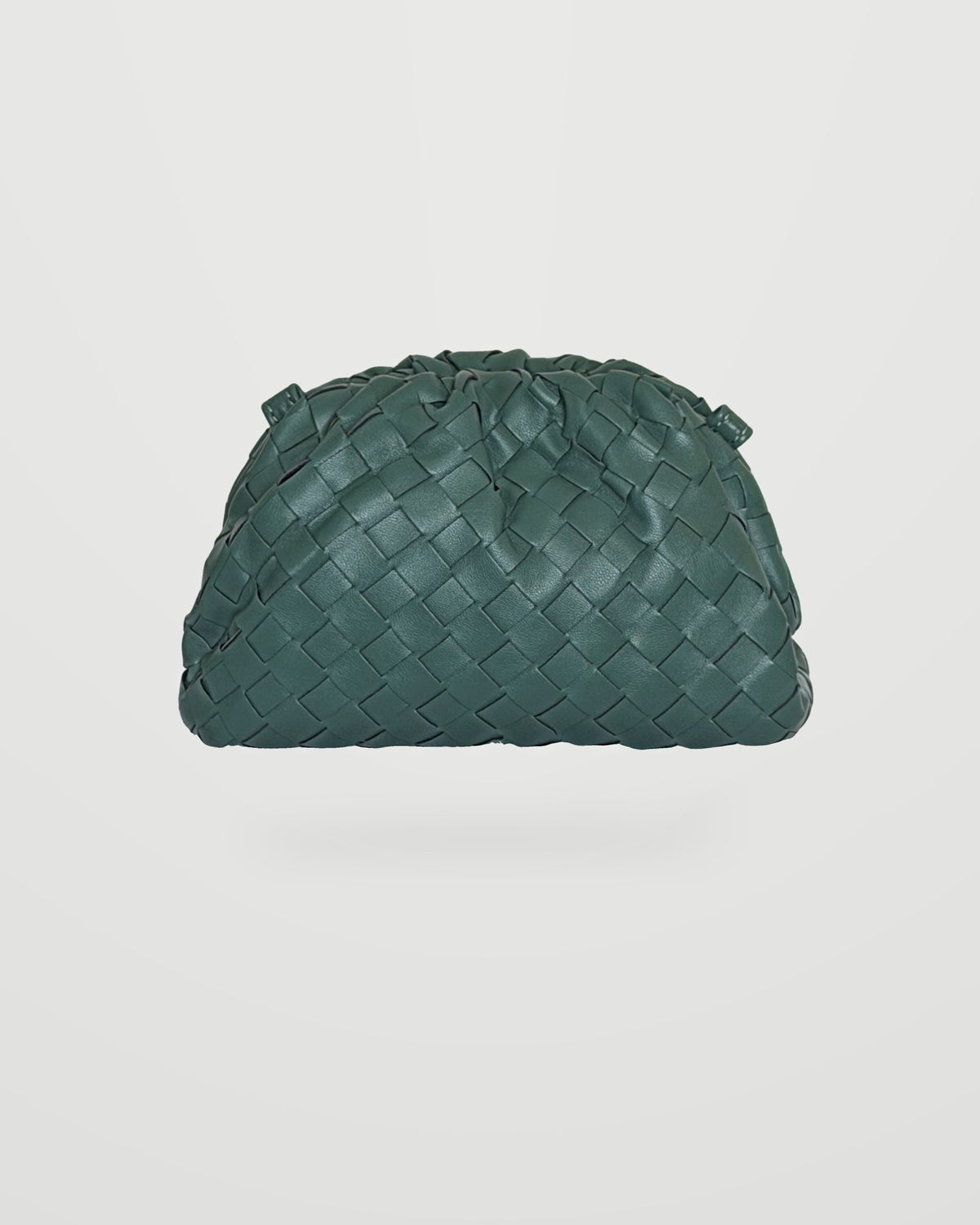 Bolso trenzado Nube verde botella