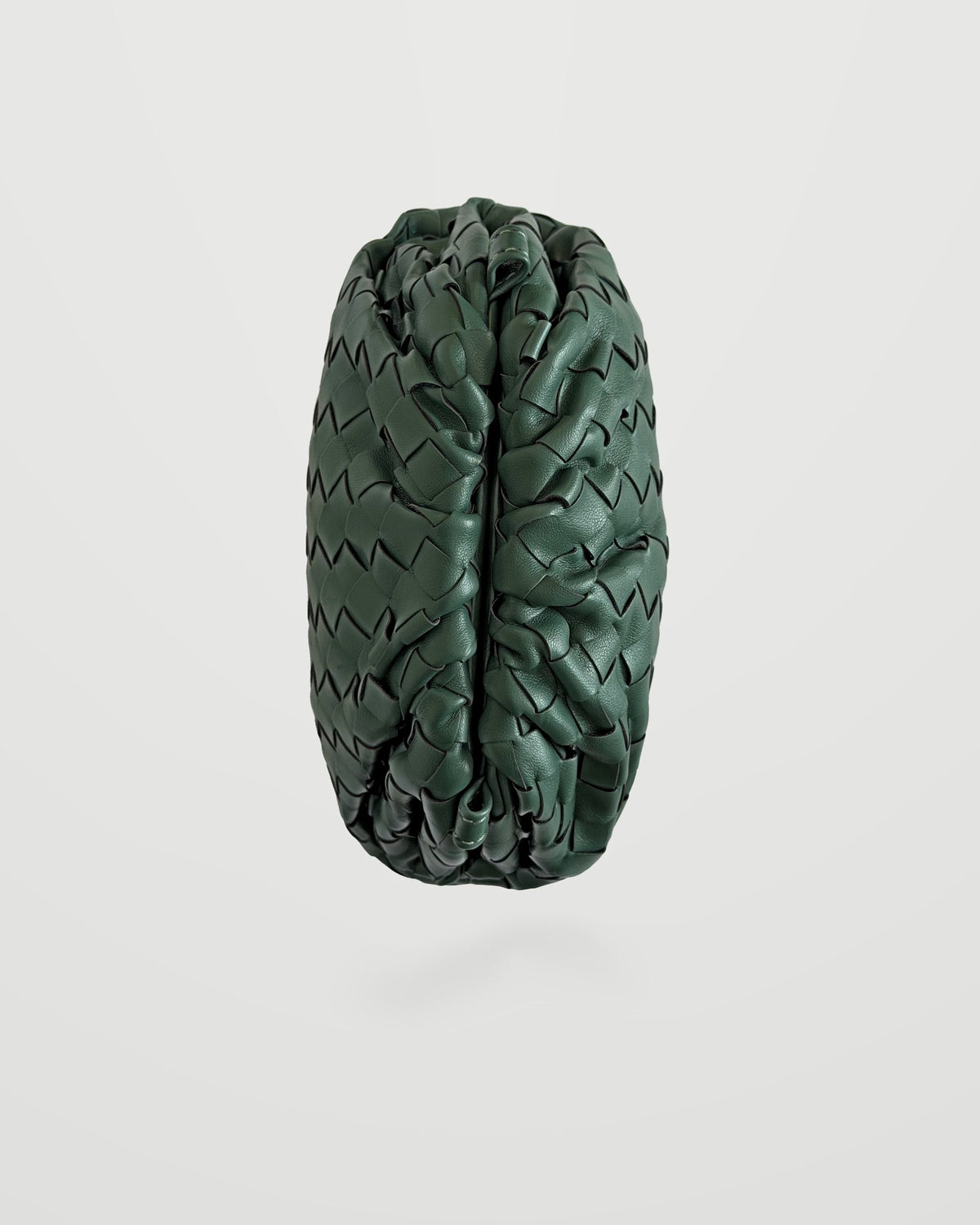 Bolso trenzado Nube verde botella