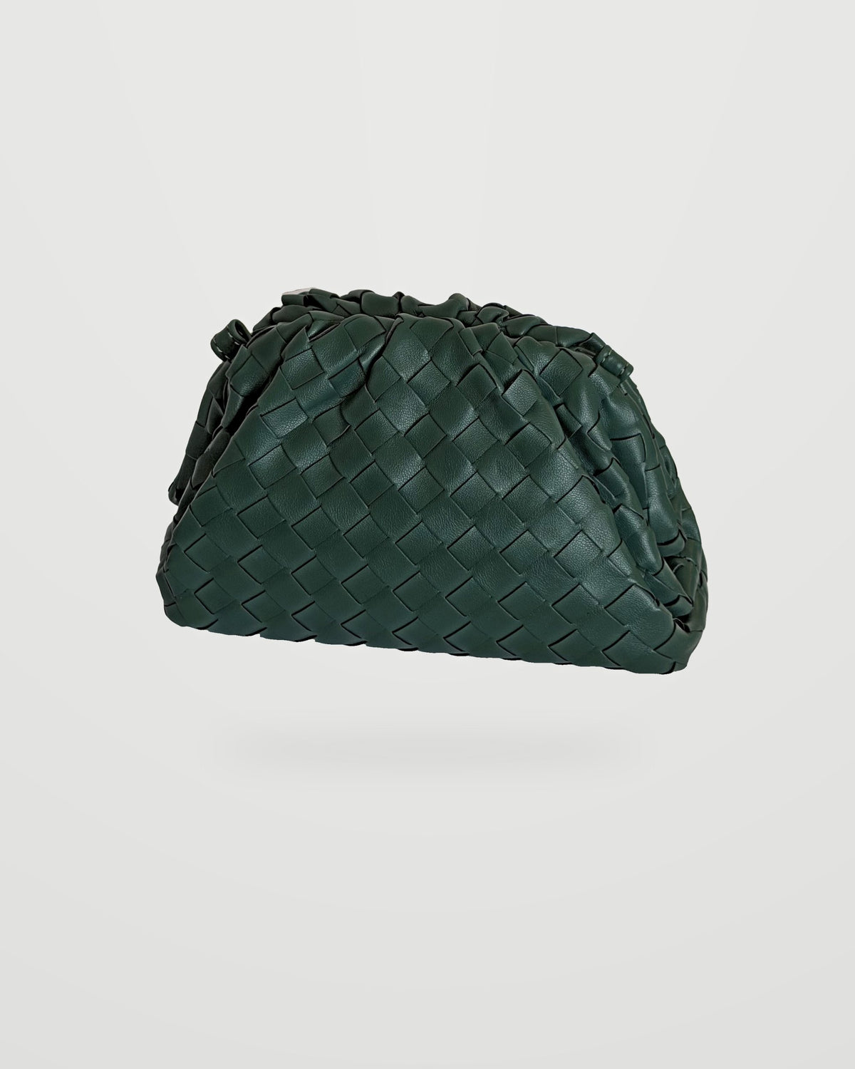 Bolso trenzado Nube verde botella