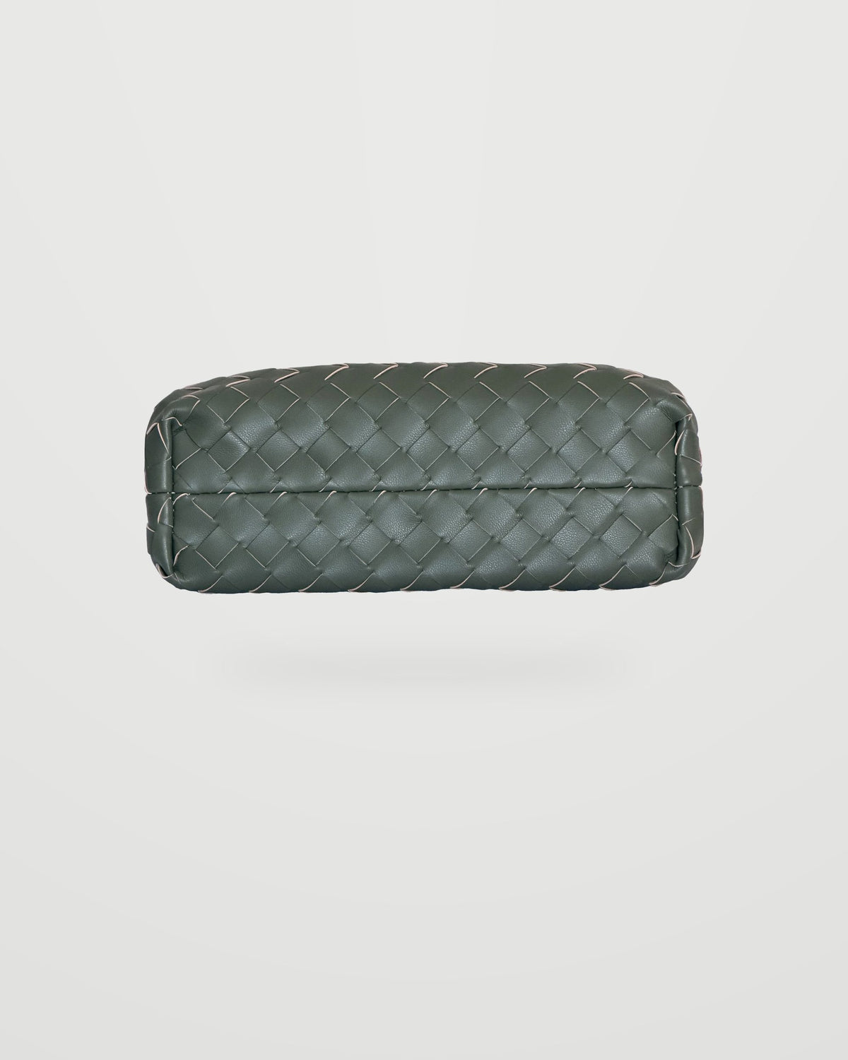 Bolso trenzado Nube verde kaki