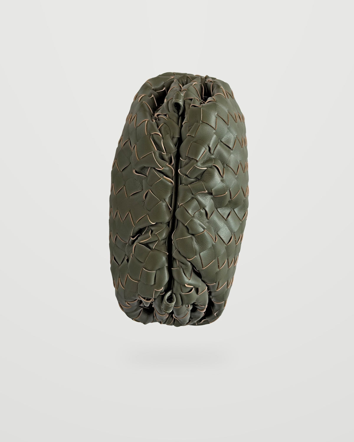 Bolso trenzado Nube verde kaki