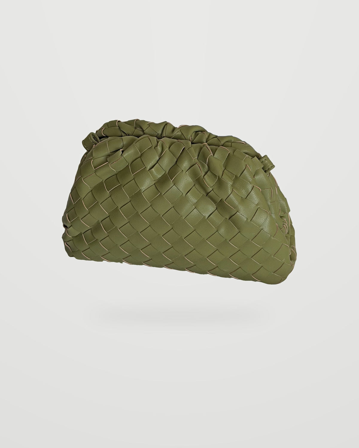 Bolso trenzado Nube verde oliva